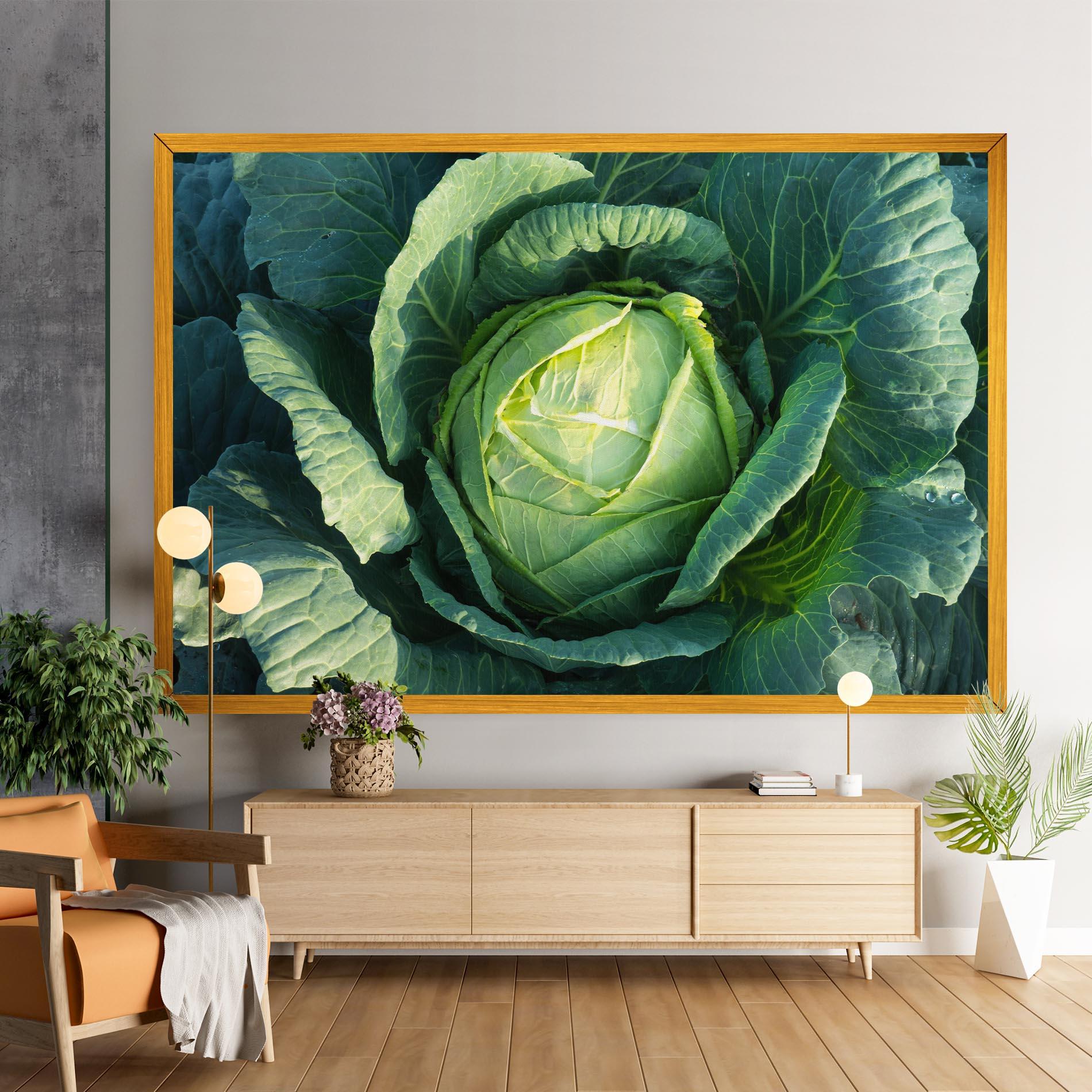 Vászonkép Green Lettuce mockup 9