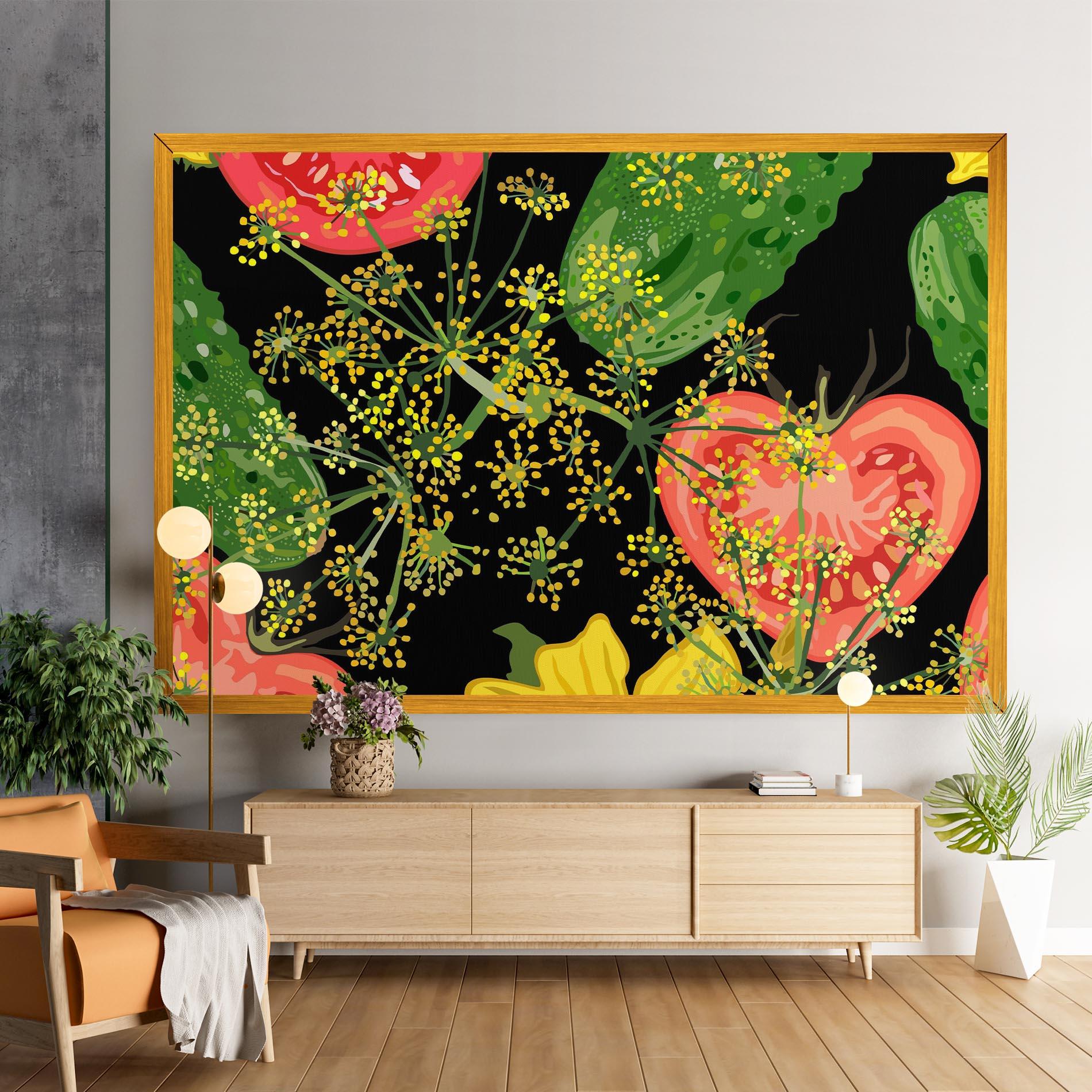 Vászonkép Heart Tomato mockup 9