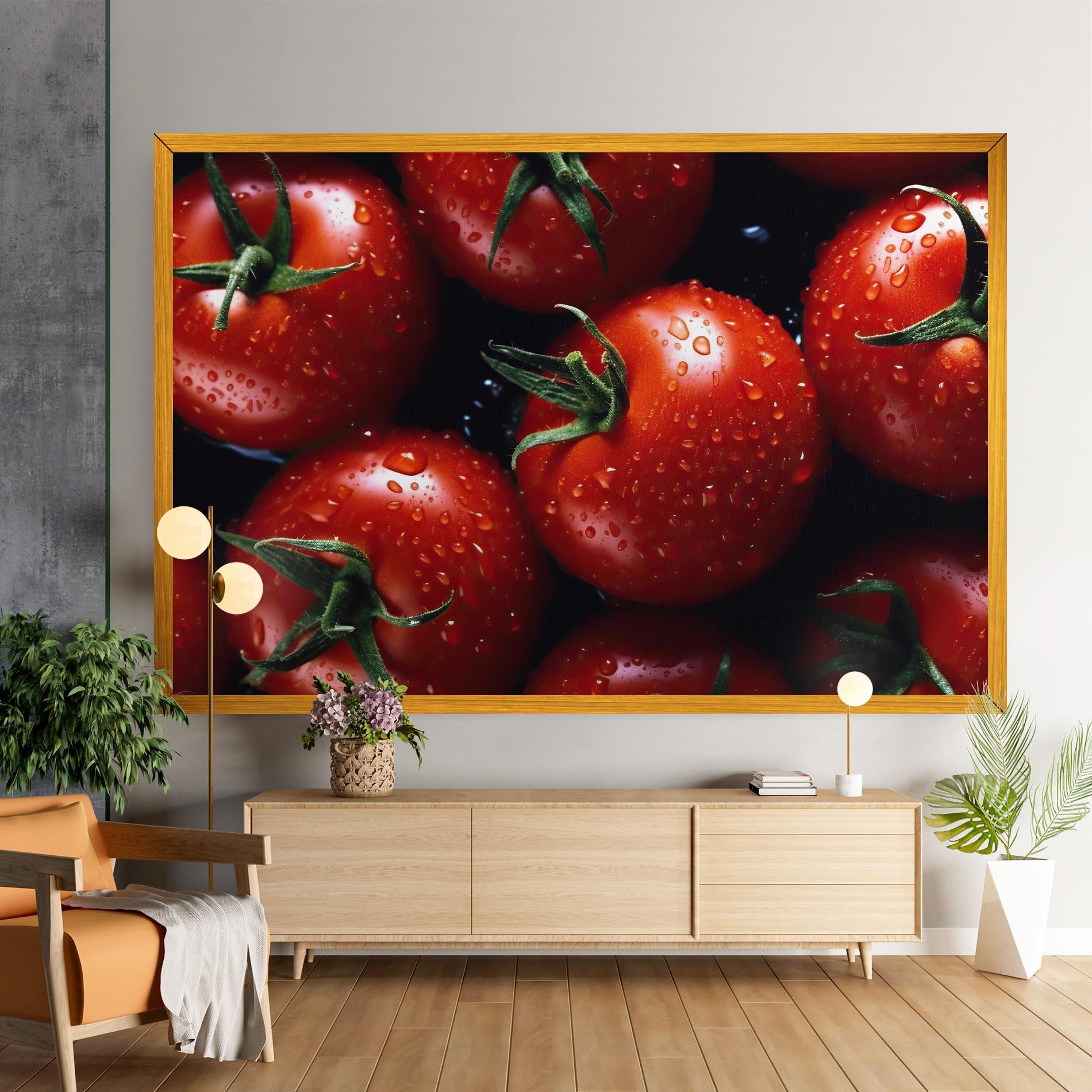 Vászonkép Red Wet Tomato mockup 9