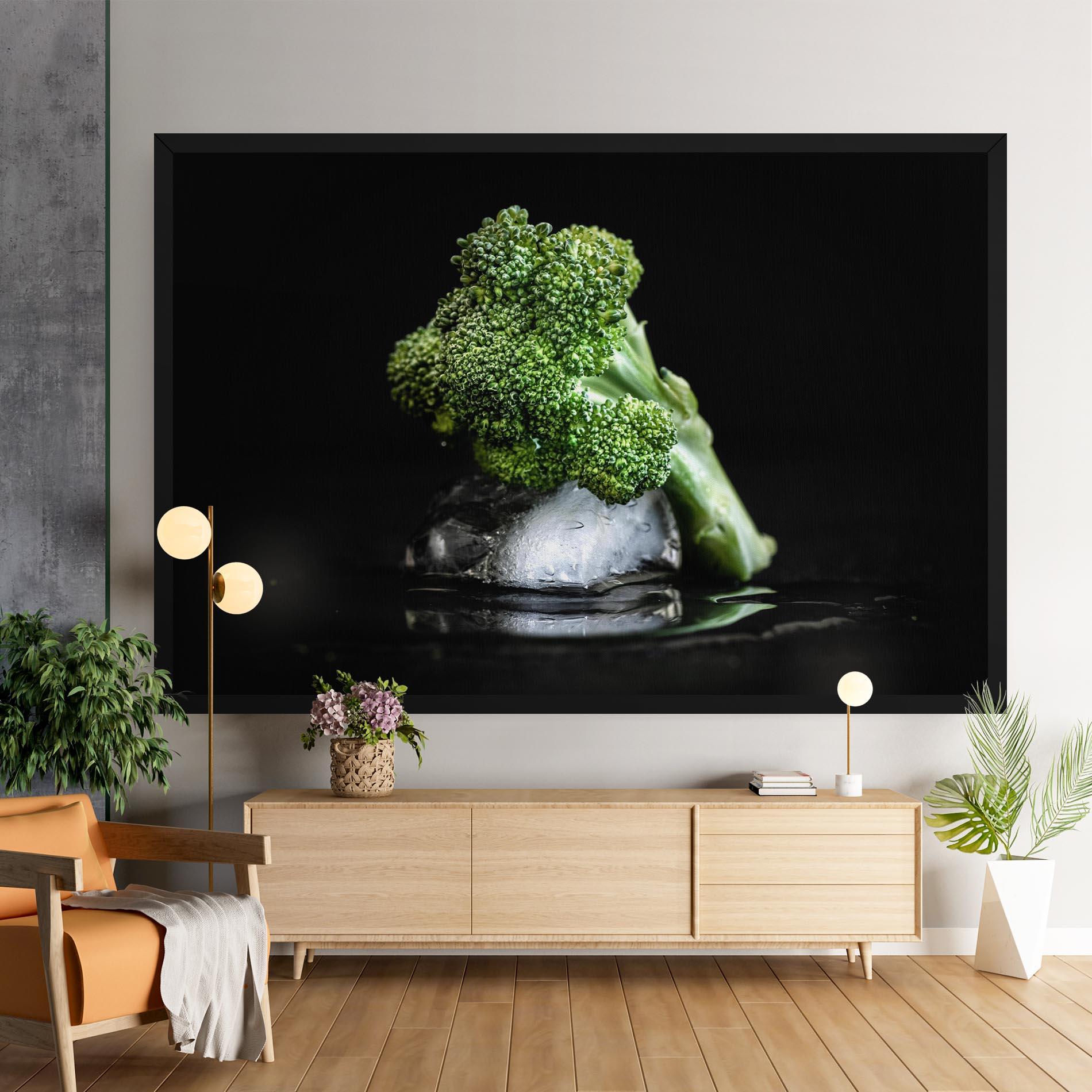 Vászonkép Broccoli Water mockup 9