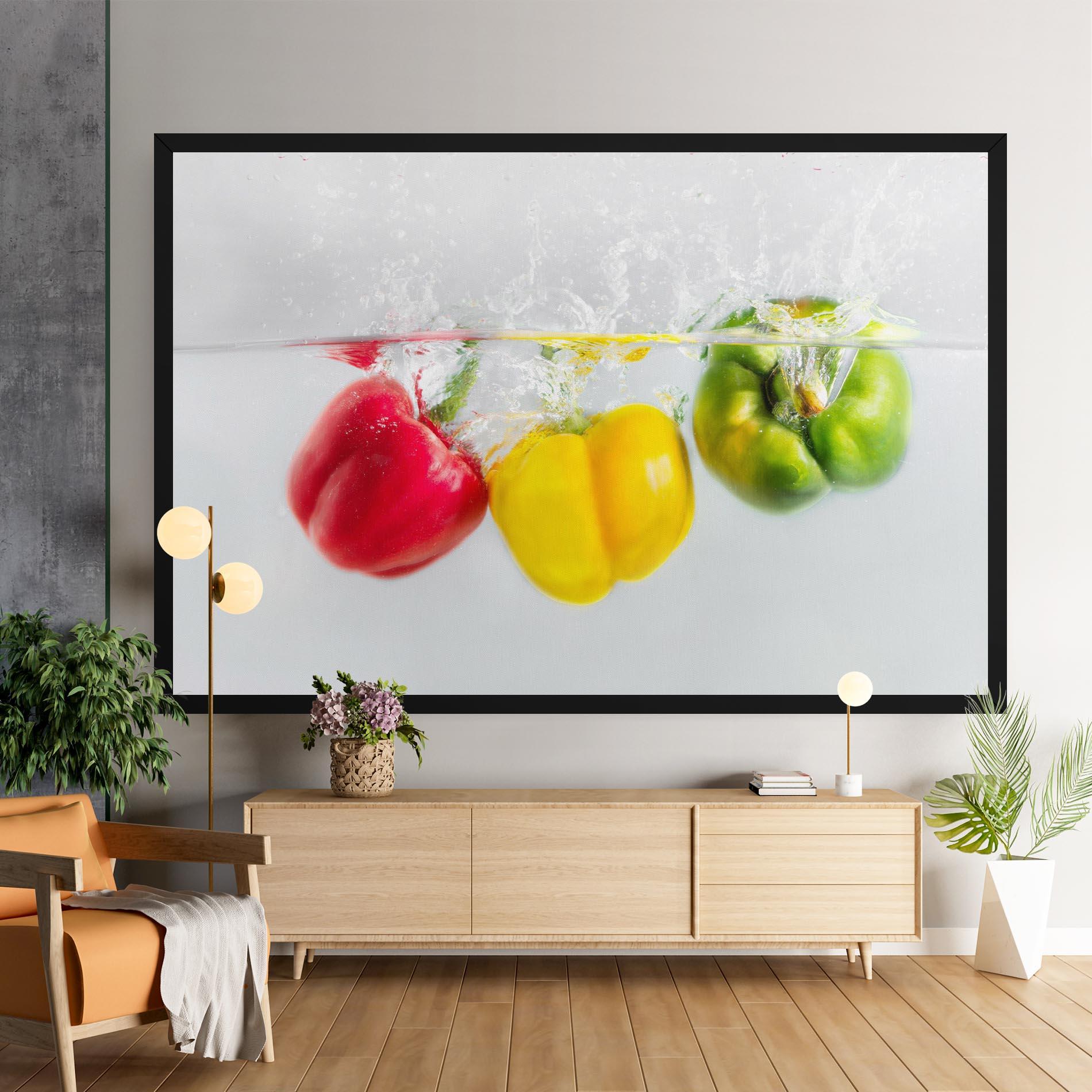 Vászonkép Colorful Bellpepper mockup 9