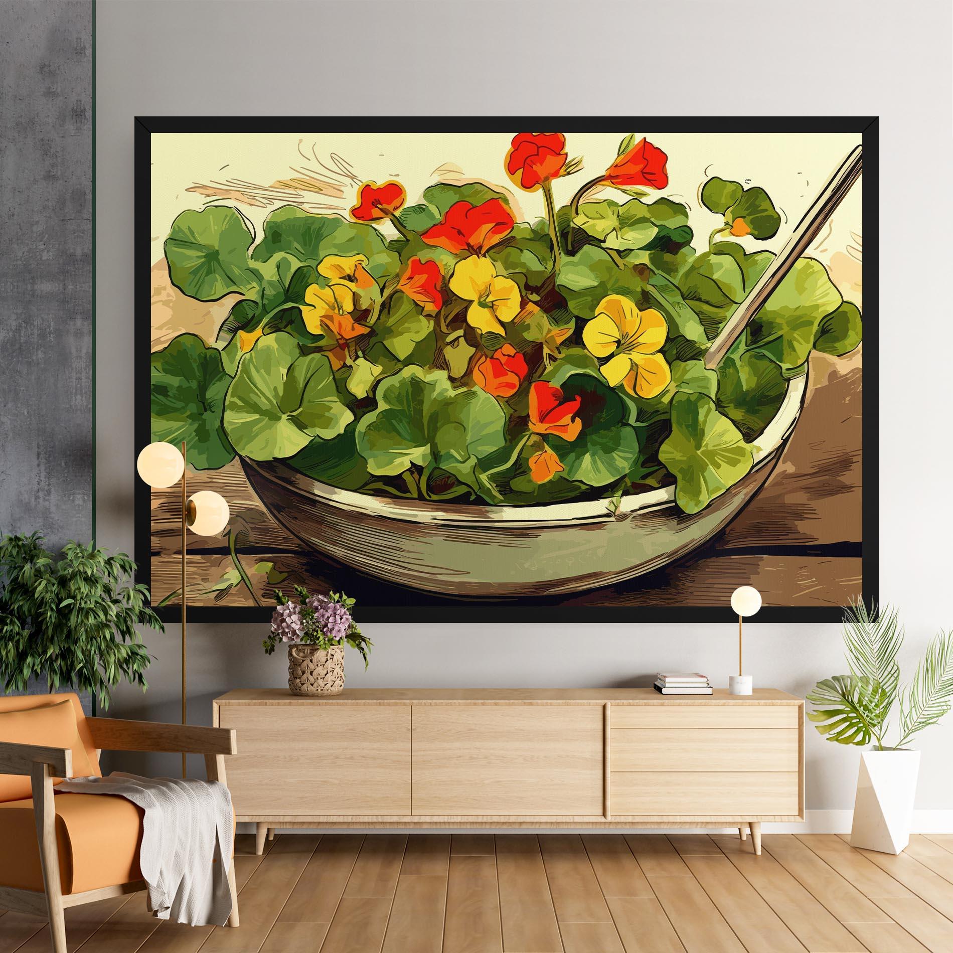 Vászonkép Flower Food mockup 9