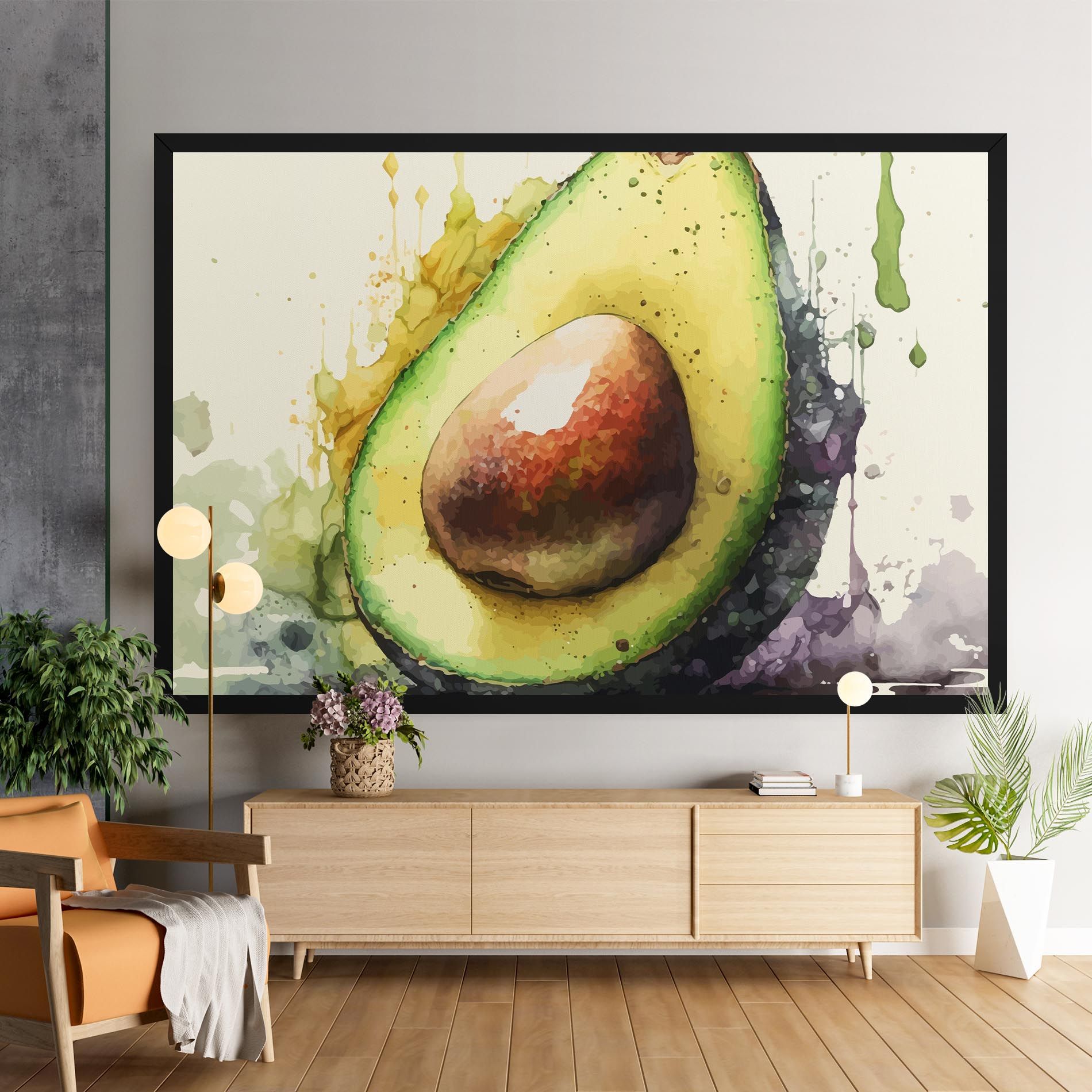 Green Avocado Art mockup 9