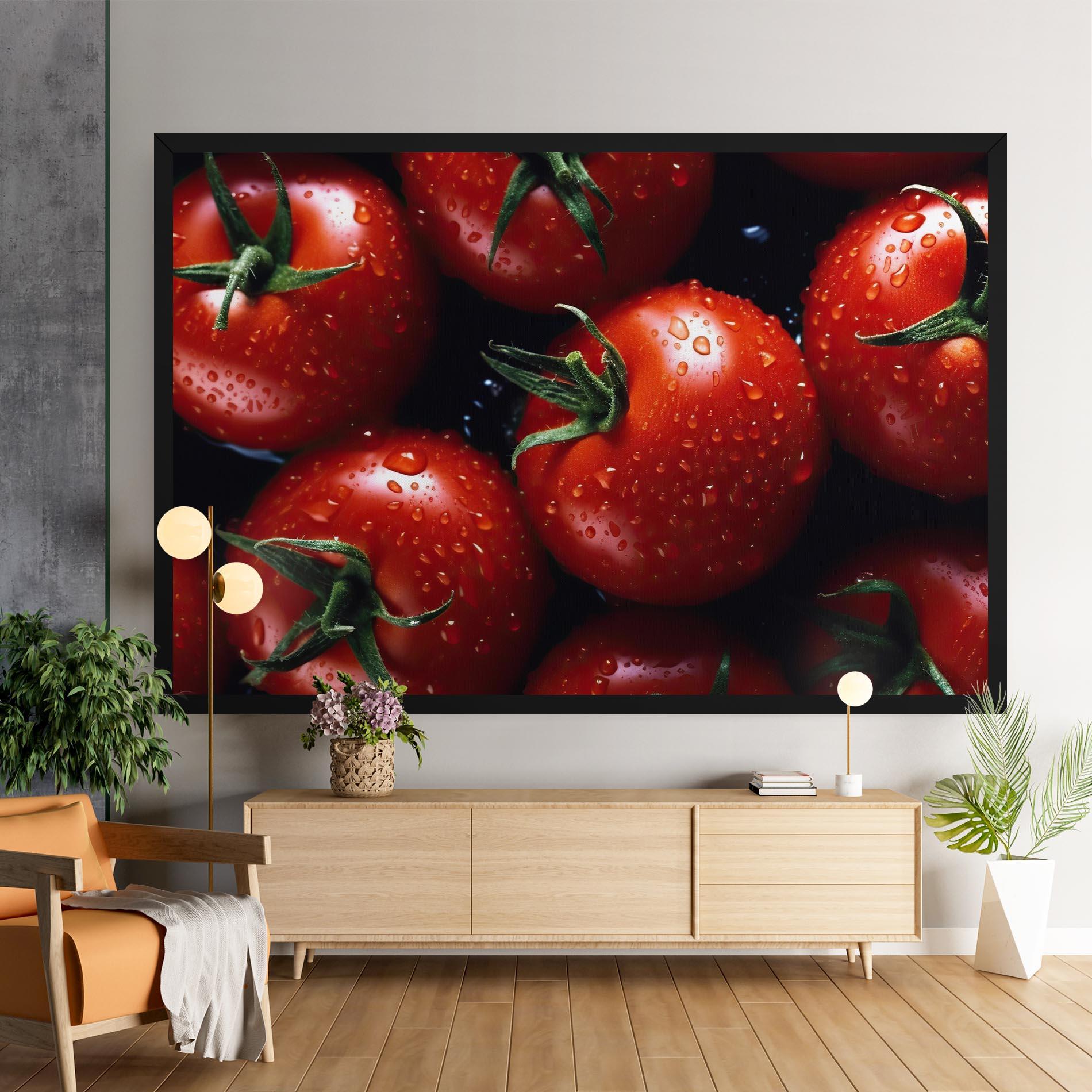 Vászonkép Red Wet Tomato mockup 9