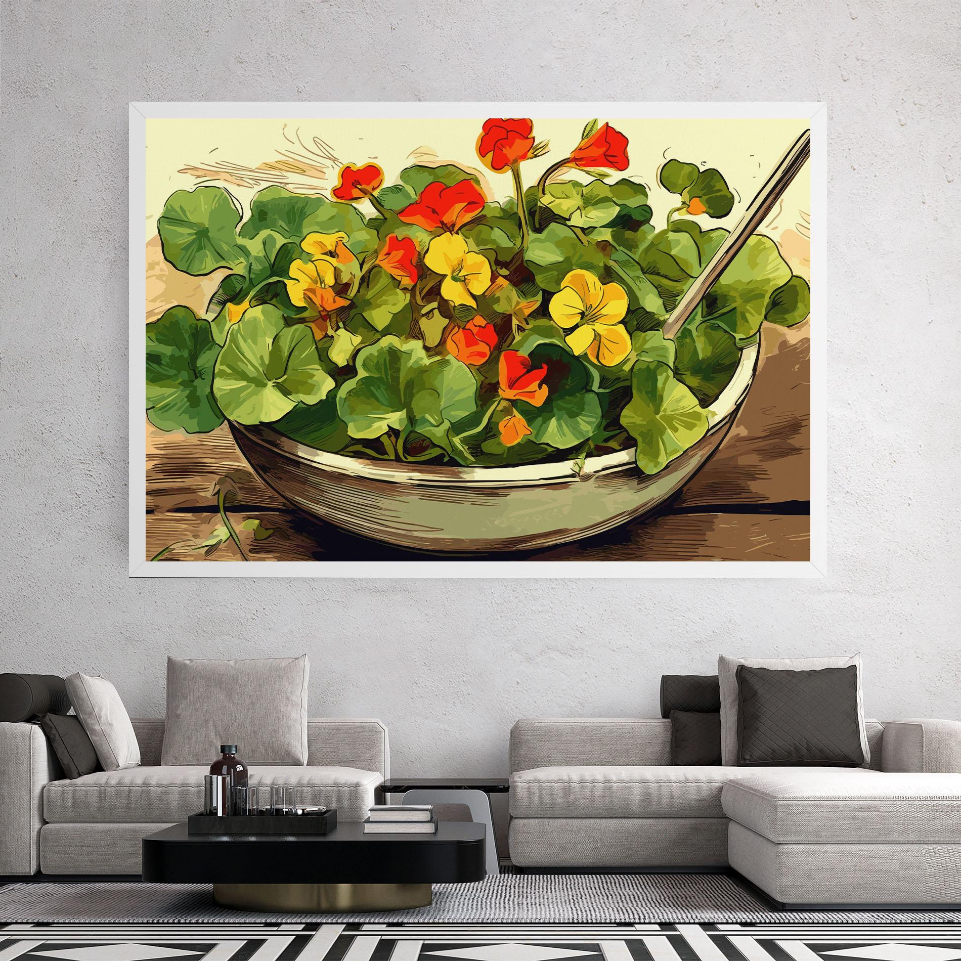 Vászonkép Flower Food mockup 2