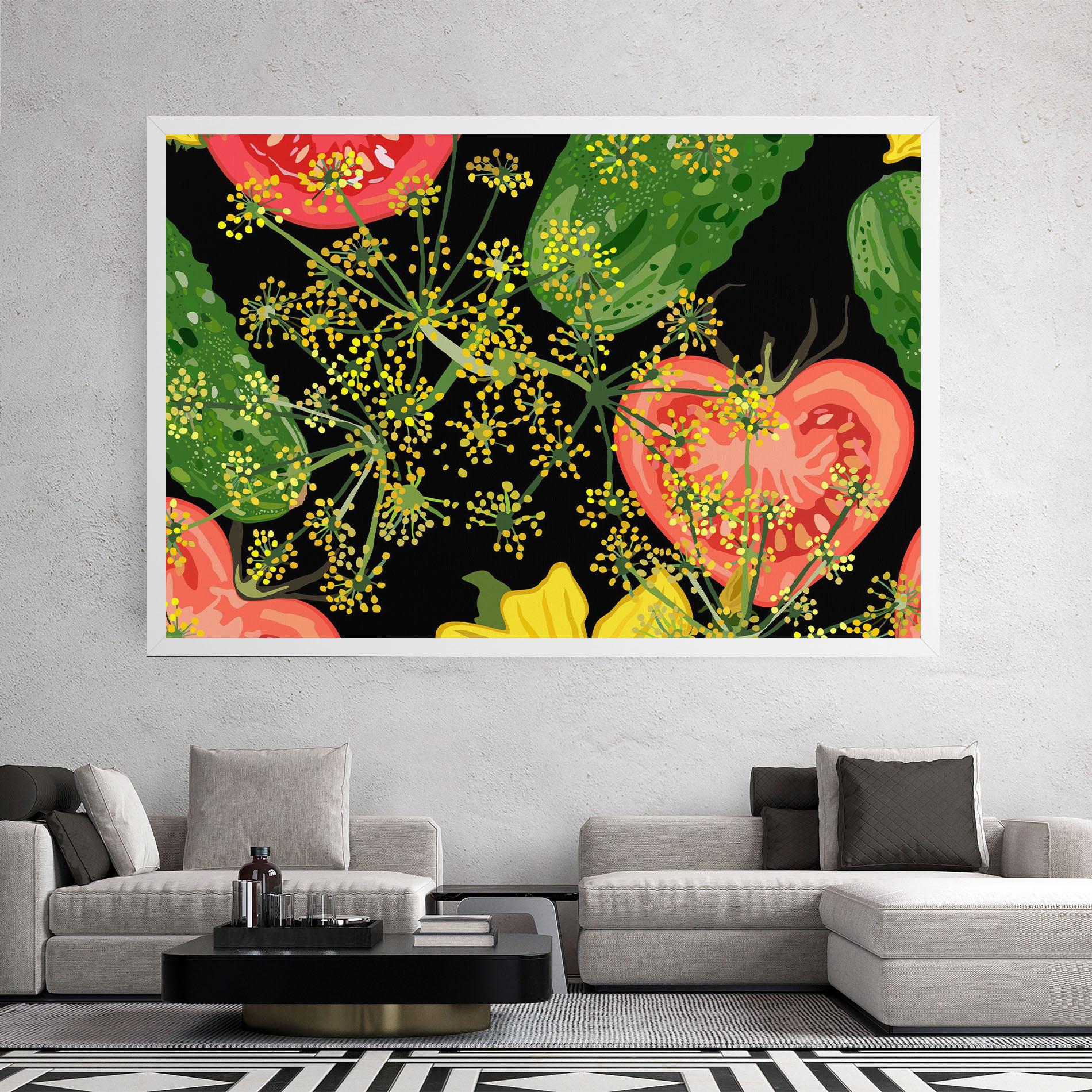 Vászonkép Heart Tomato mockup 2