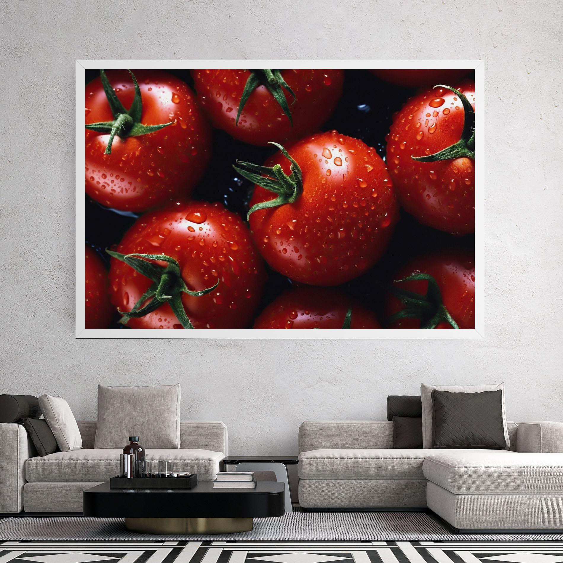 Vászonkép Red Wet Tomato mockup 2