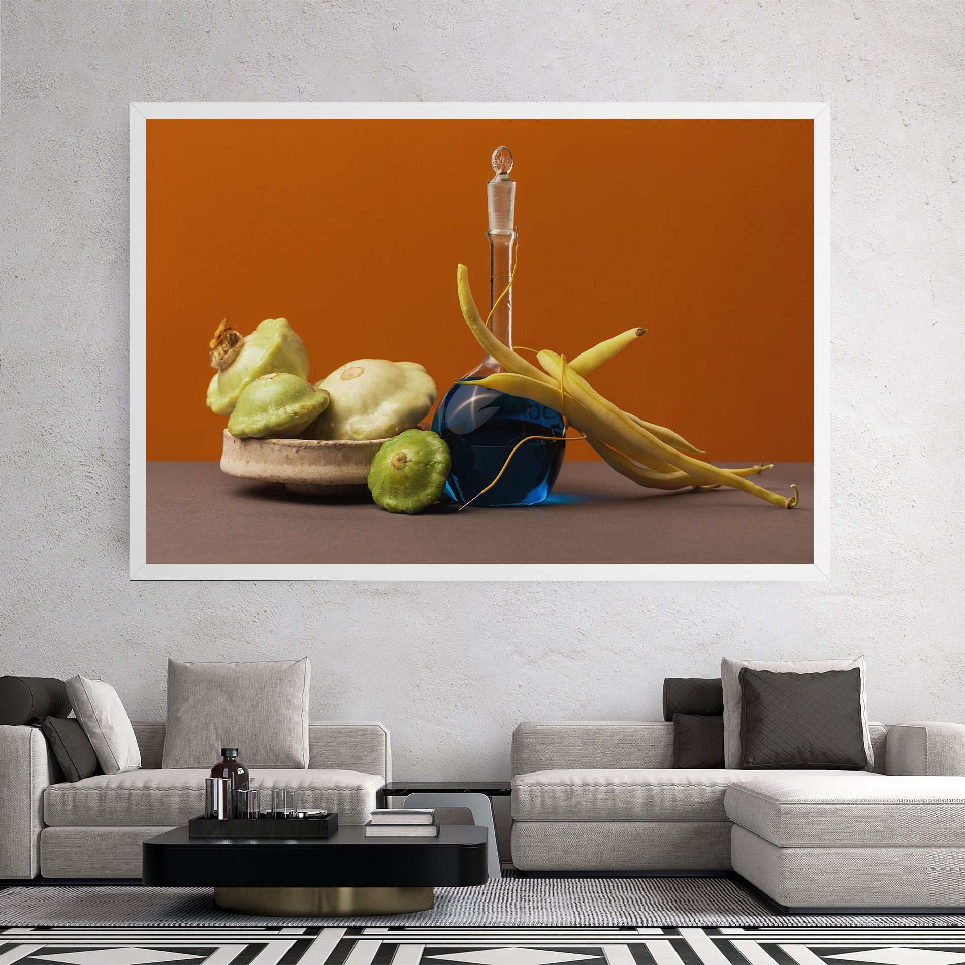 Vegetables Blue Liquid mockup 2