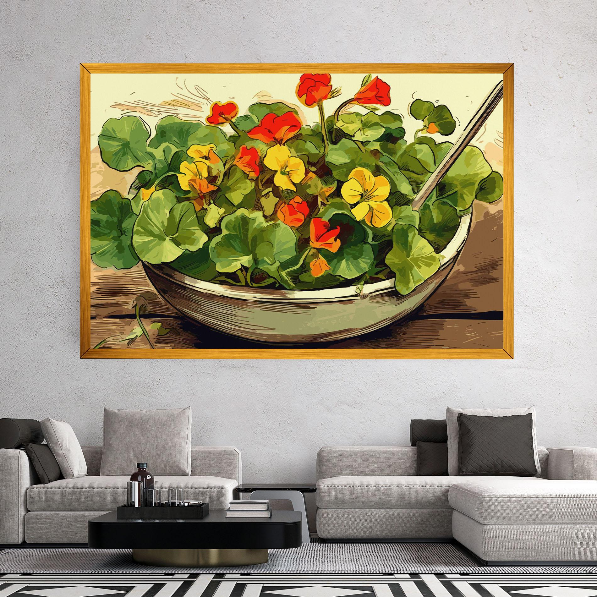 Vászonkép Flower Food mockup 2