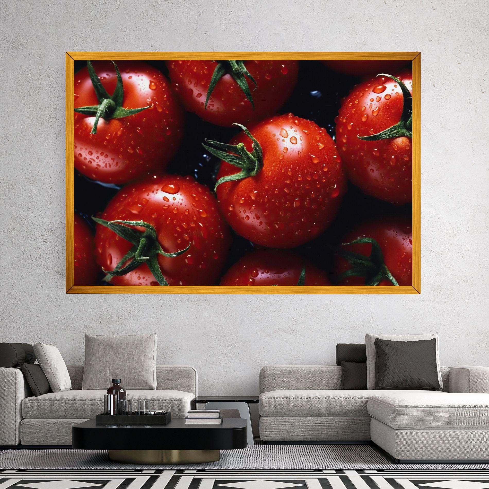 Vászonkép Red Wet Tomato mockup 2