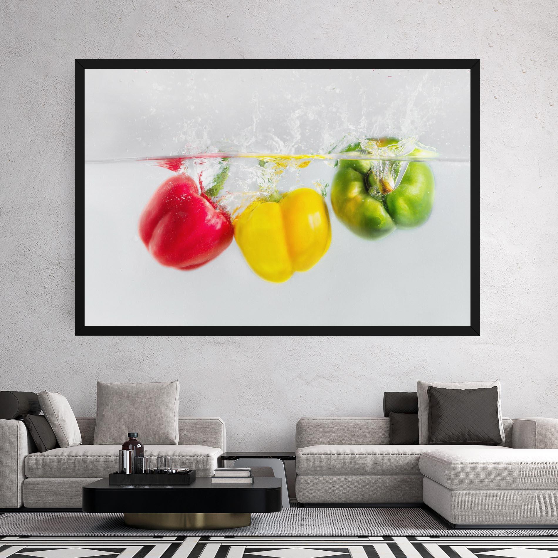 Vászonkép Colorful Bellpepper mockup 2