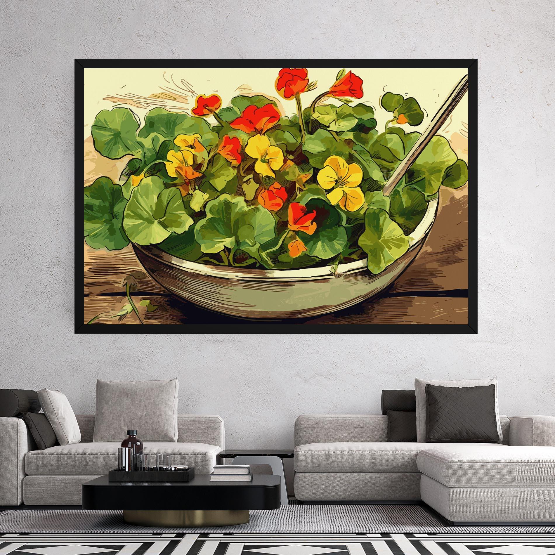 Vászonkép Flower Food mockup 2