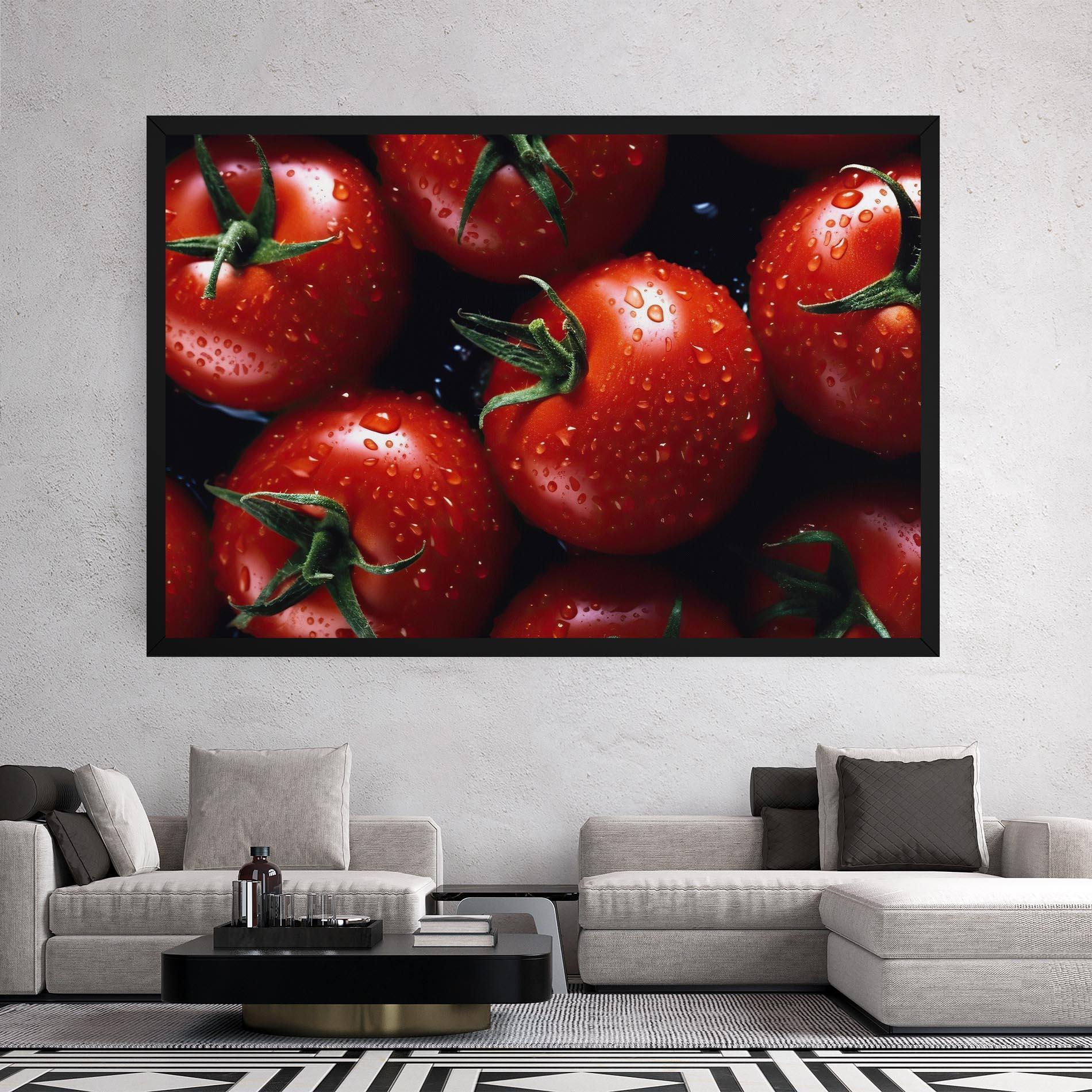 Vászonkép Red Wet Tomato mockup 2