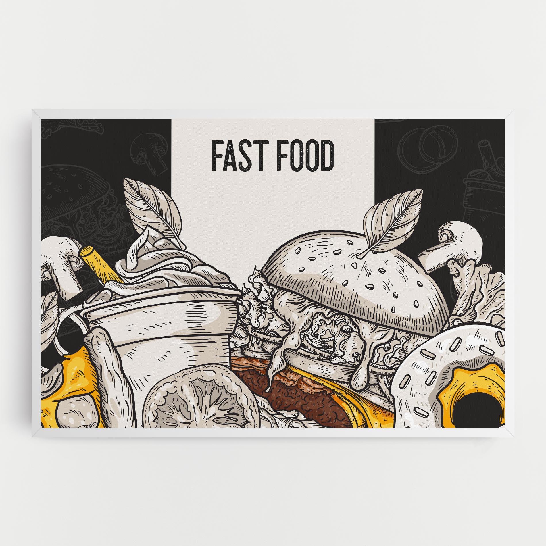 Vászonkép Fast Food mockup 0