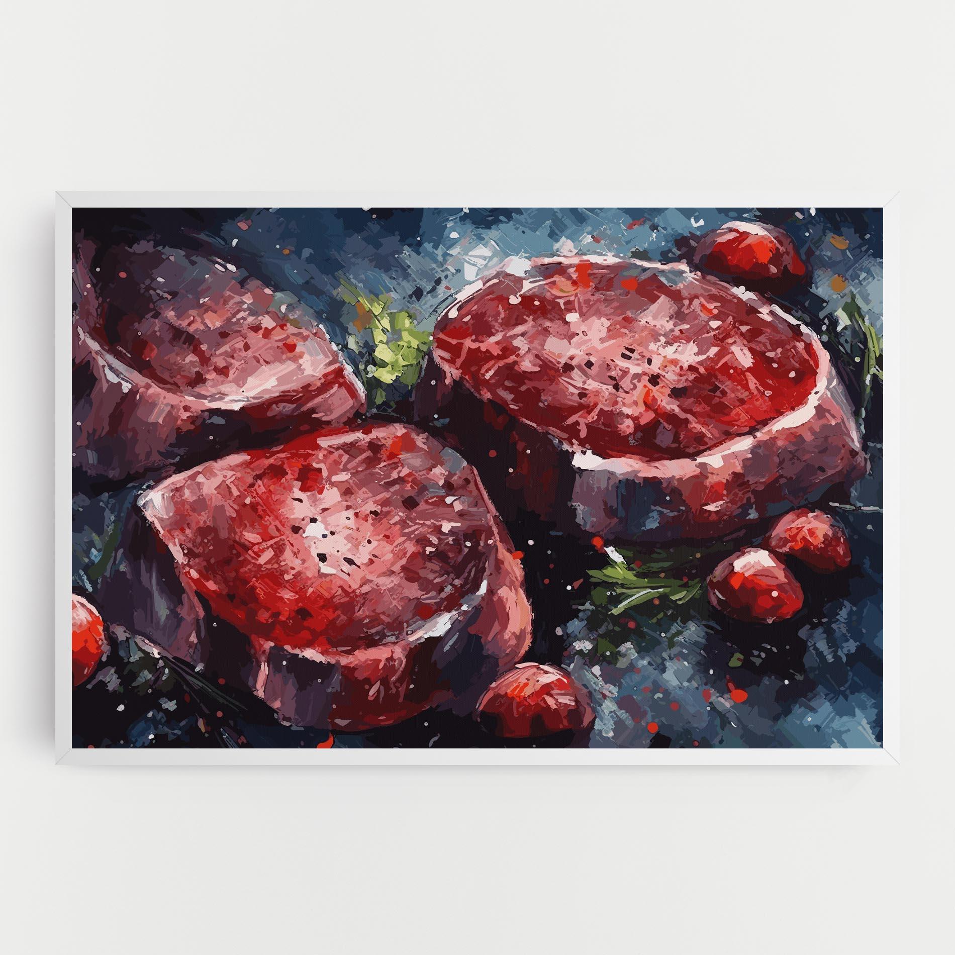 Vászonkép Meat Art mockup 0