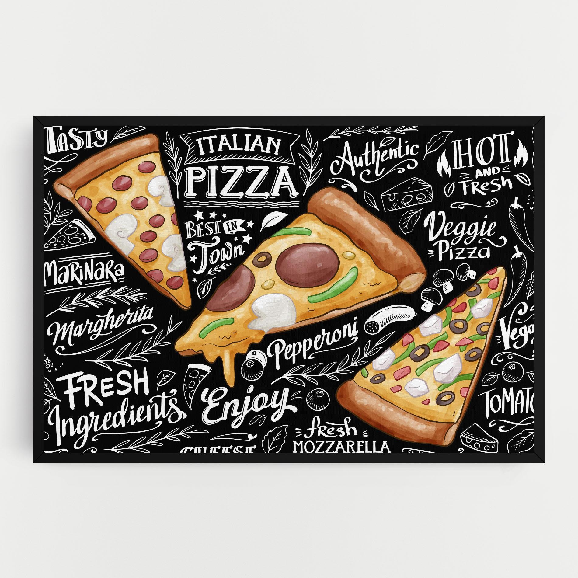 Vászonkép Enjoy Pizza mockup 0