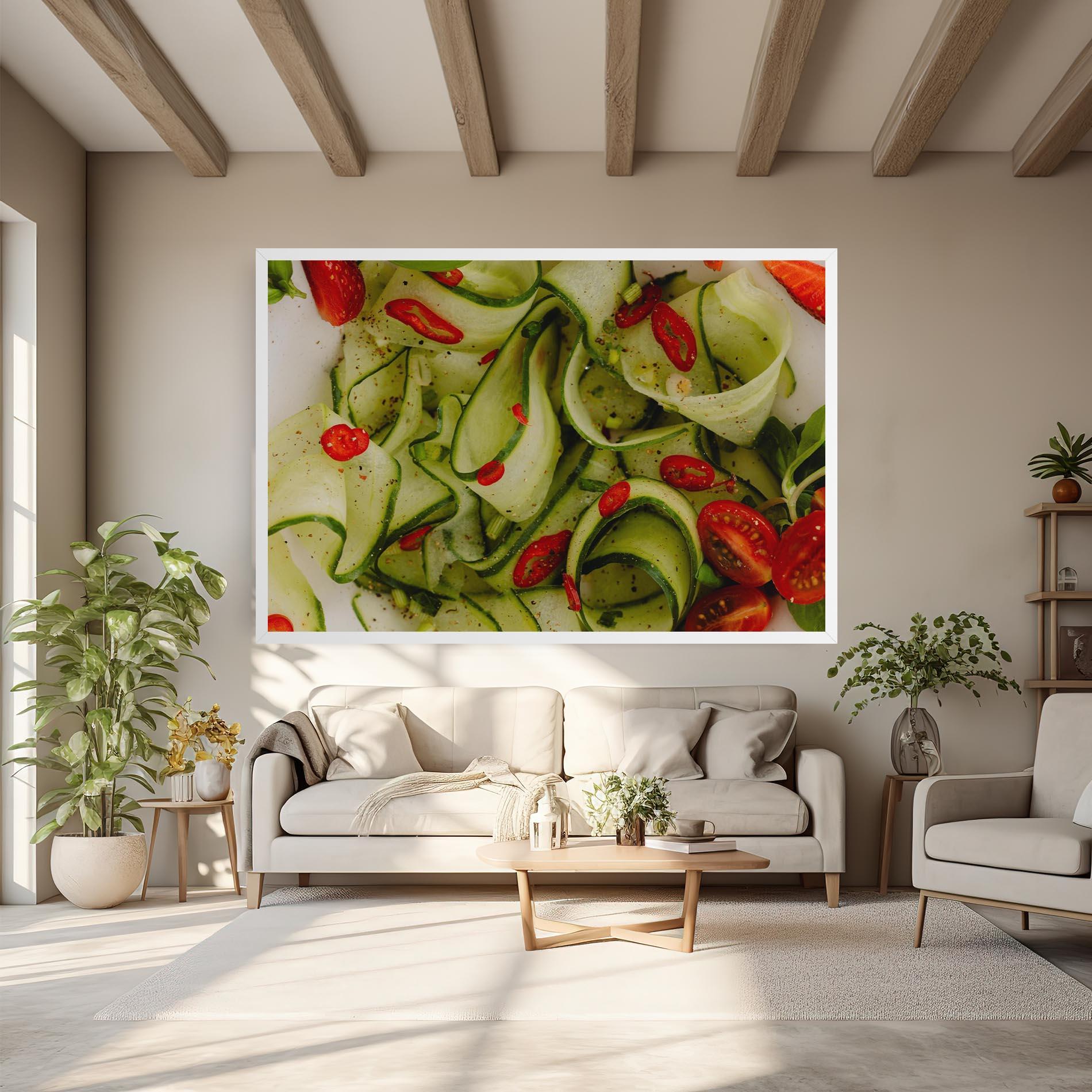 Vászonkép Cucumber Food mockup 6