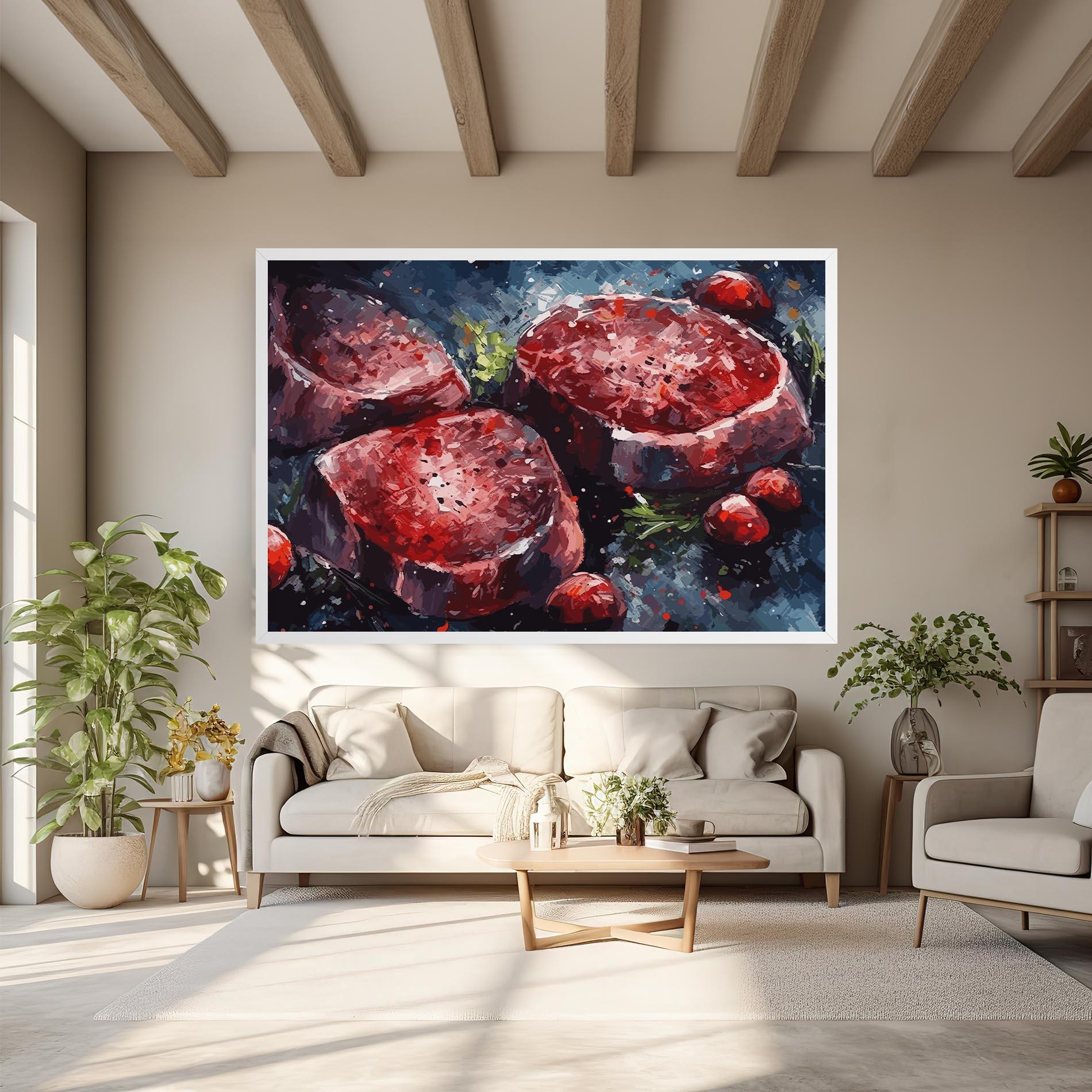 Vászonkép Meat Art mockup 6
