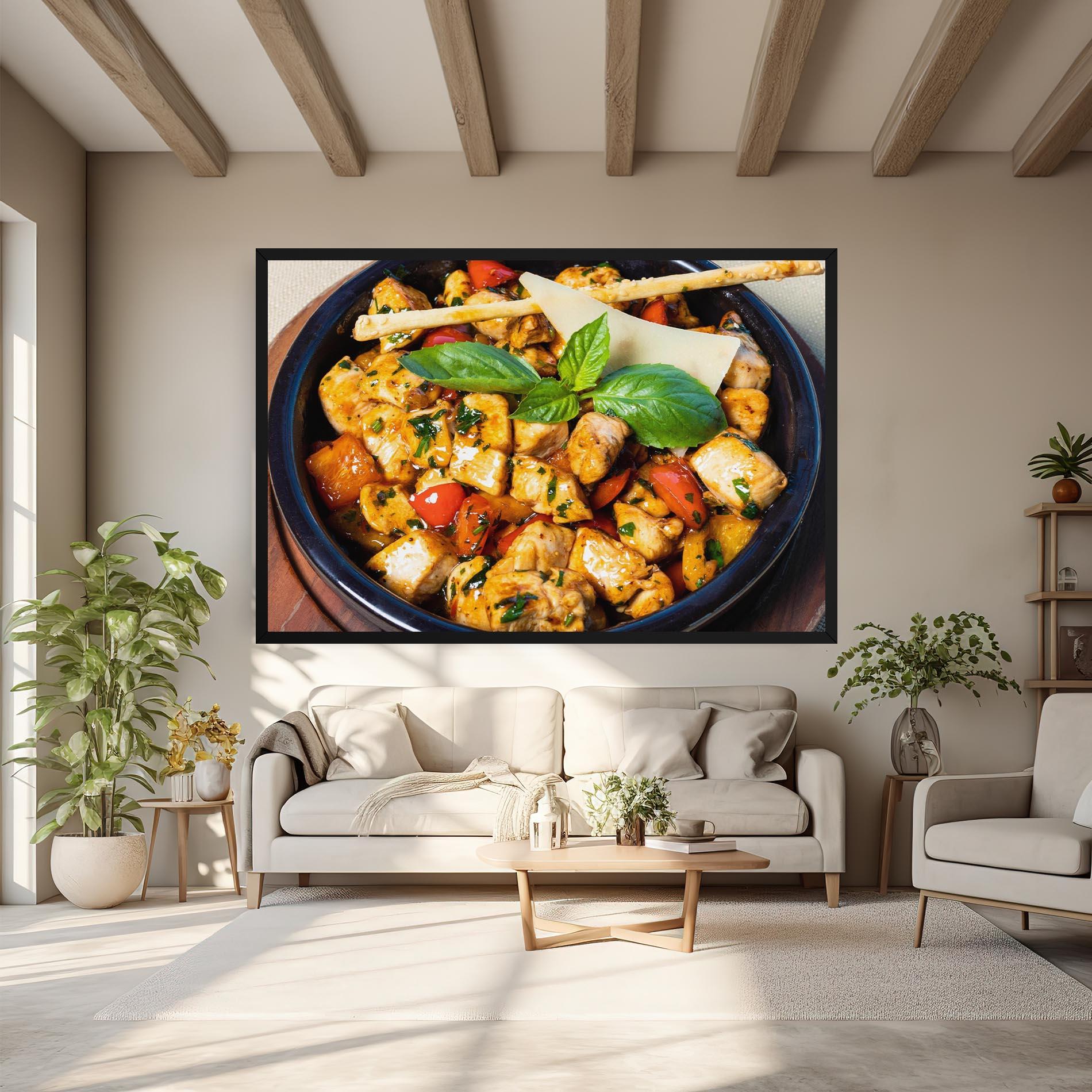 Vászonkép Chicken Food mockup 6