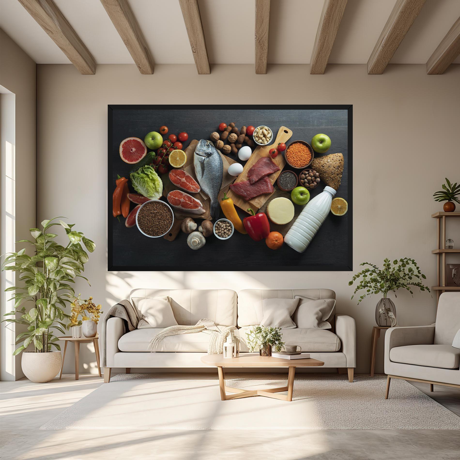 Vászonkép Food Ingredients mockup 6