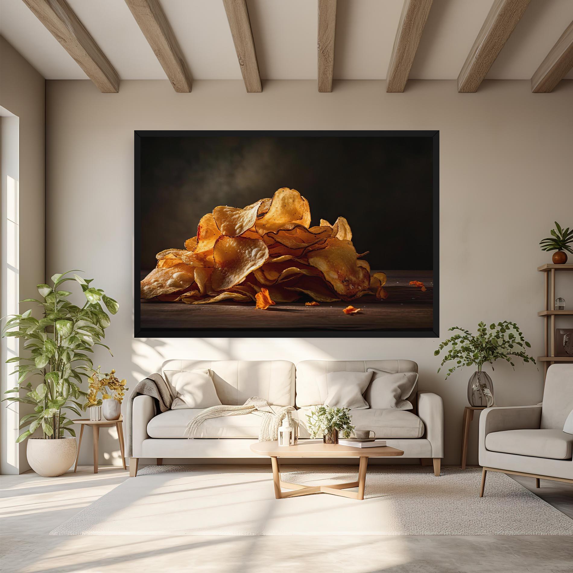 Vászonkép Potato Chips mockup 6