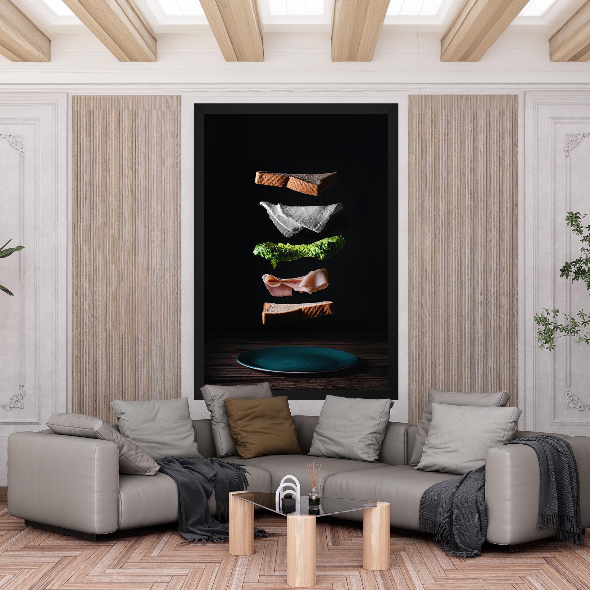 Vászonkép Floating Sandwich mockup 6