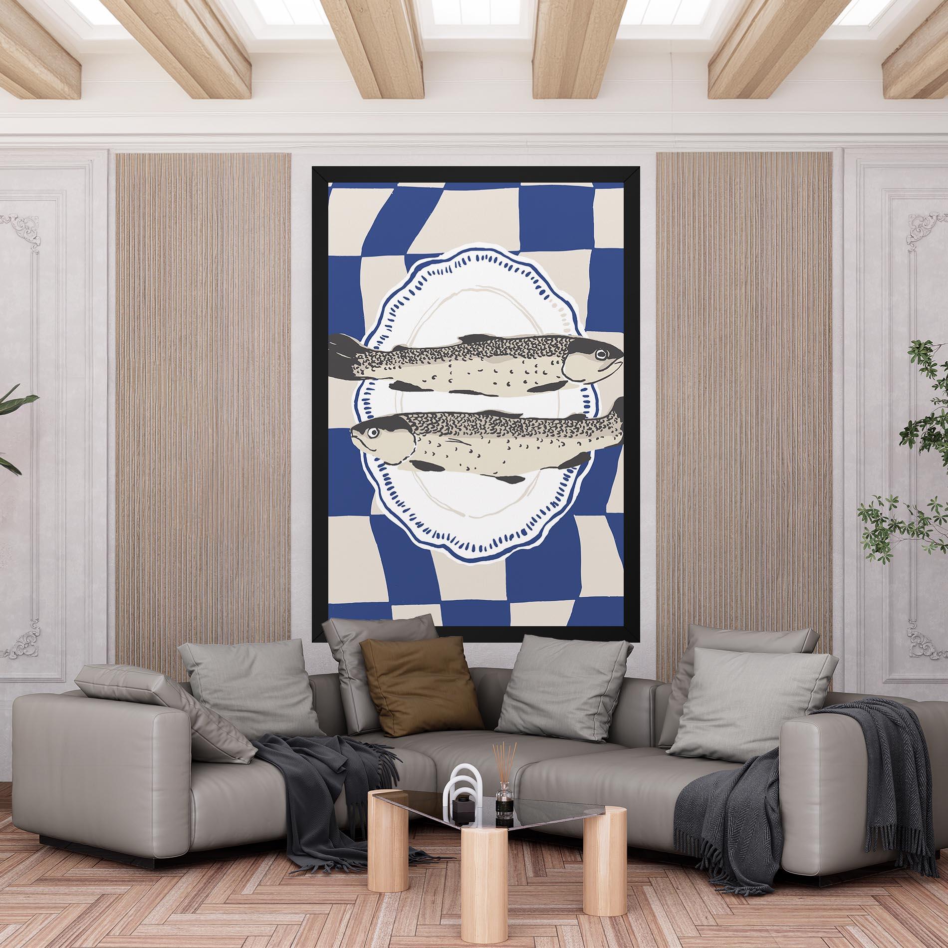 Vászonkép Food Fish mockup 6