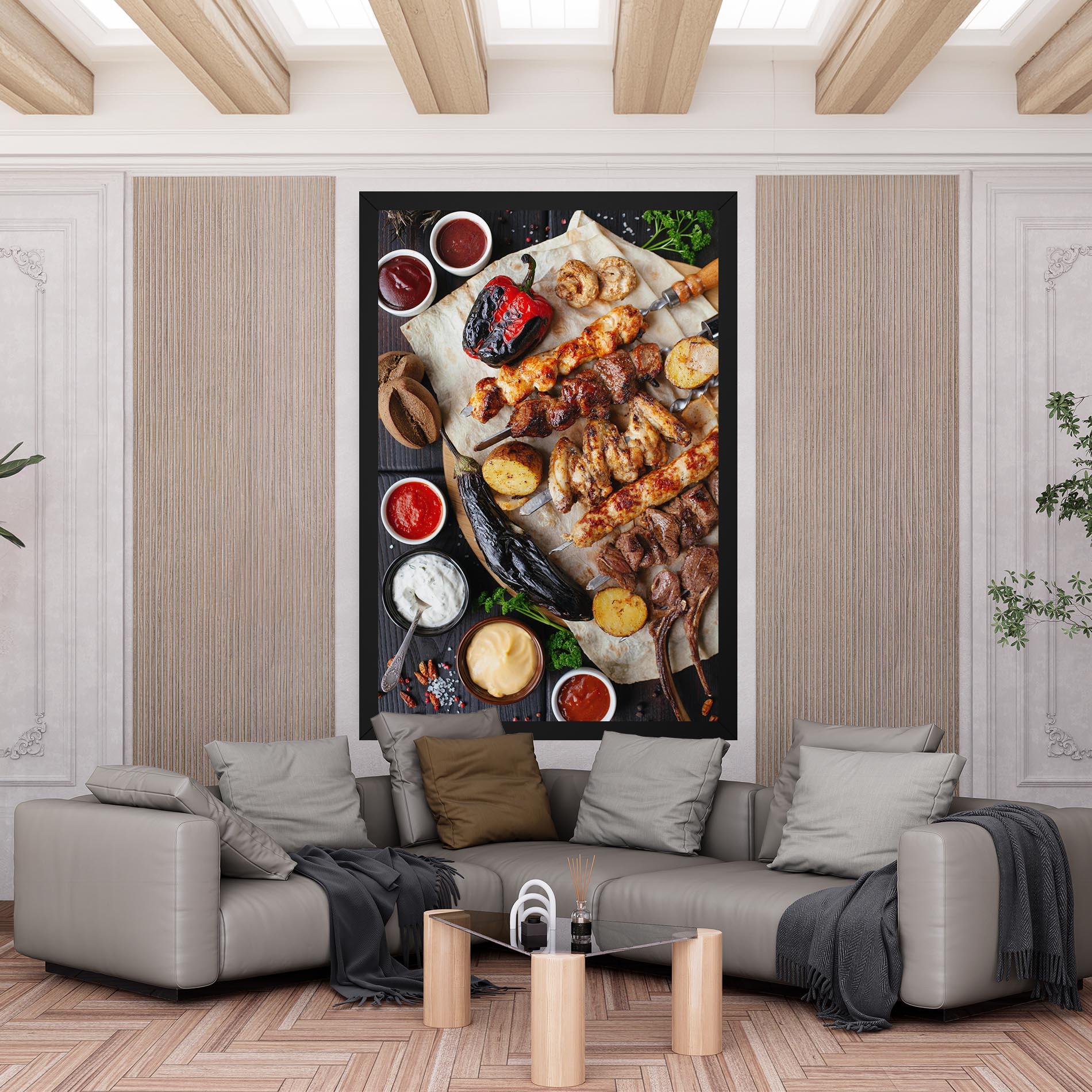 Vászonkép Skewers mockup 6