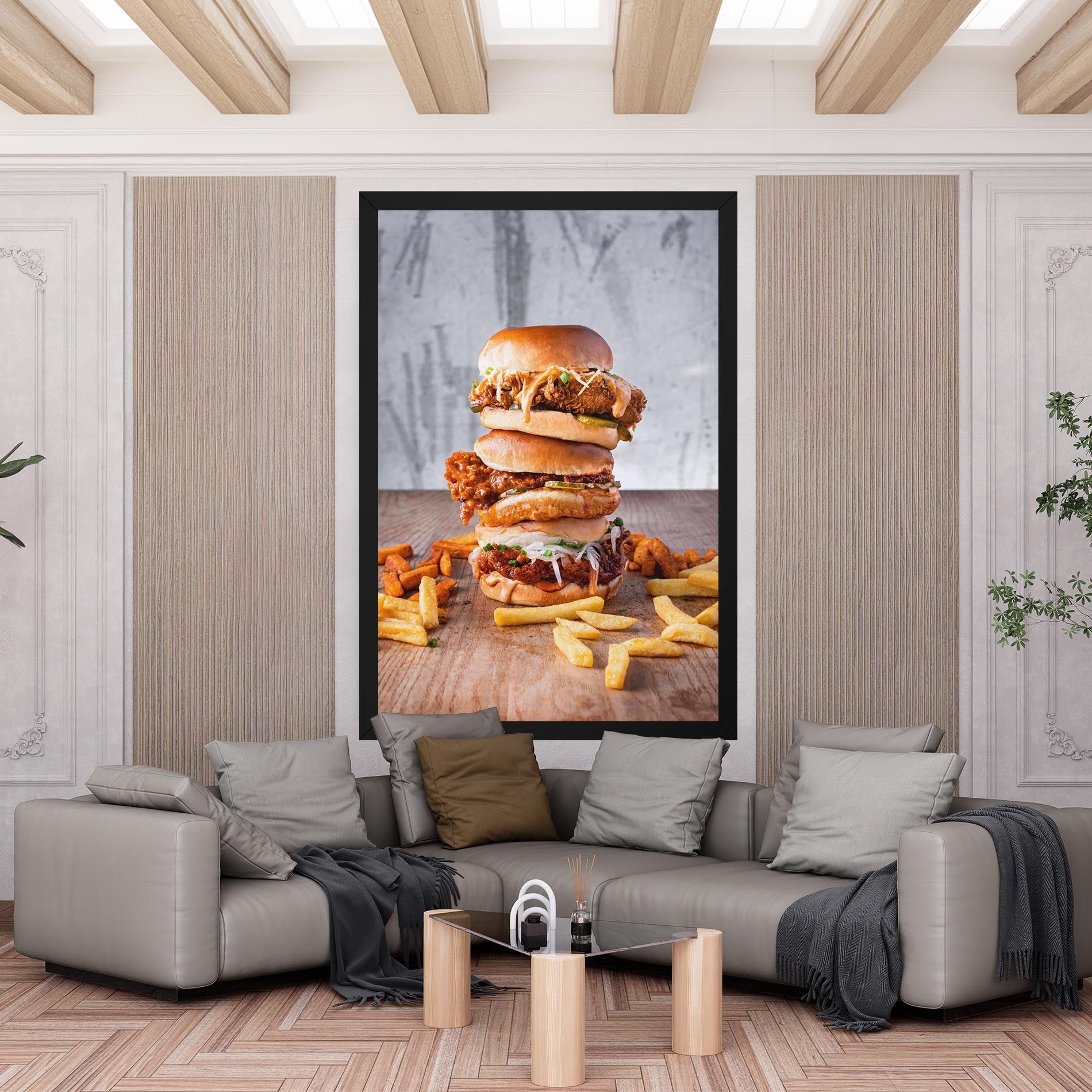 Triple Hamburger mockup 6