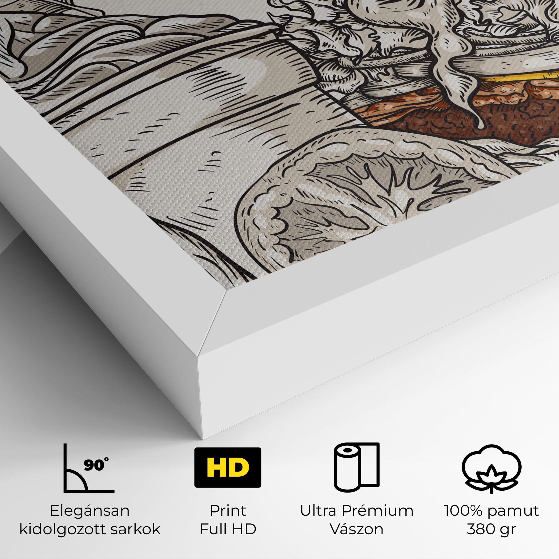 Vászonkép Fast Food mockup 4