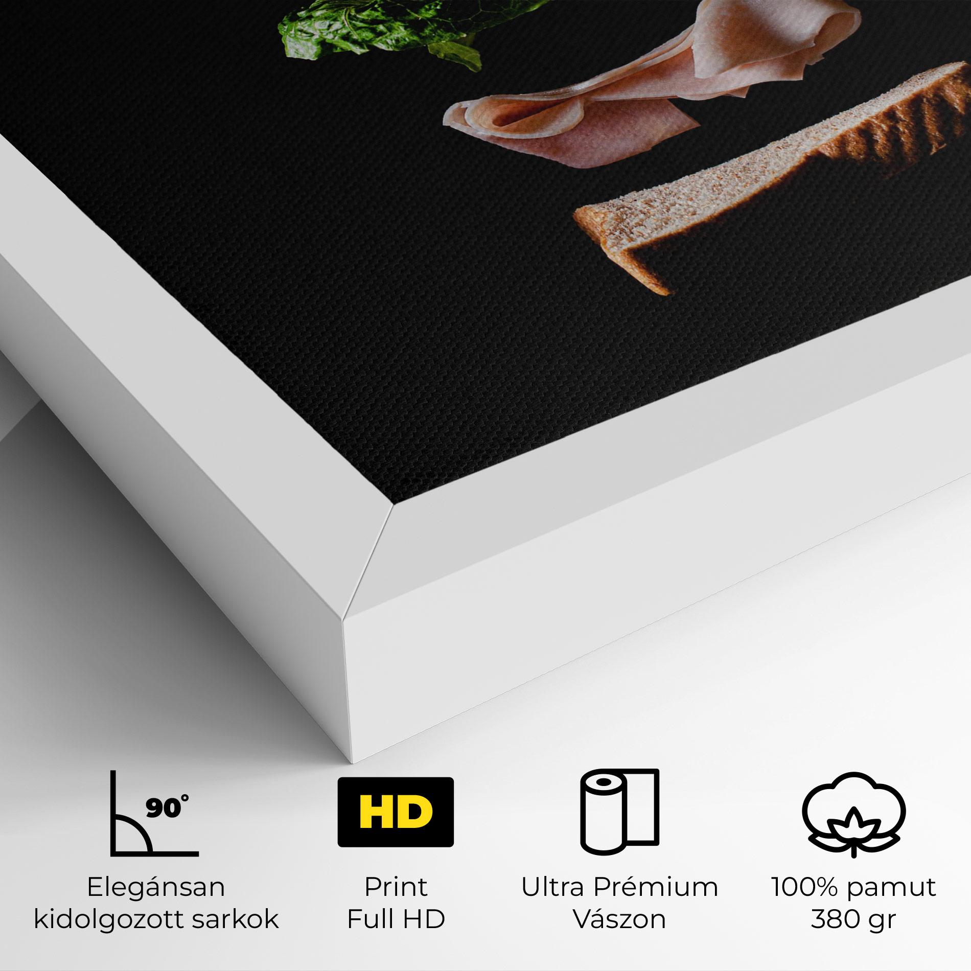Vászonkép Floating Sandwich mockup 4