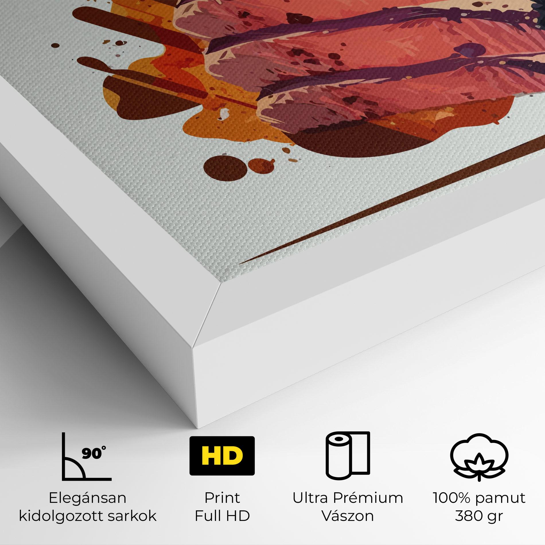 Vászonkép Meat Floating mockup 4