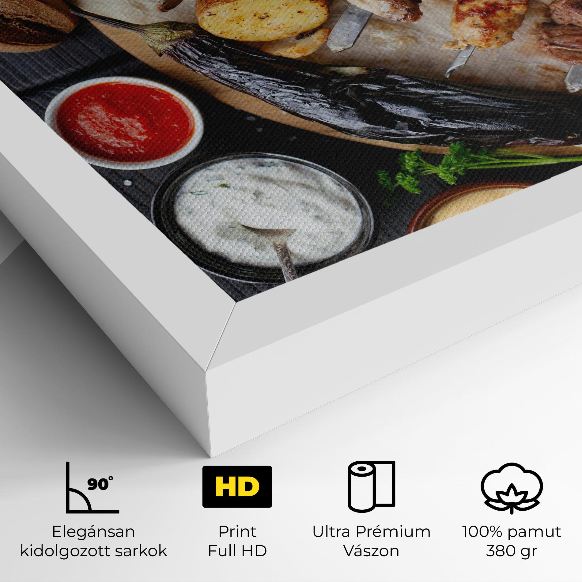 Vászonkép Skewers mockup 4