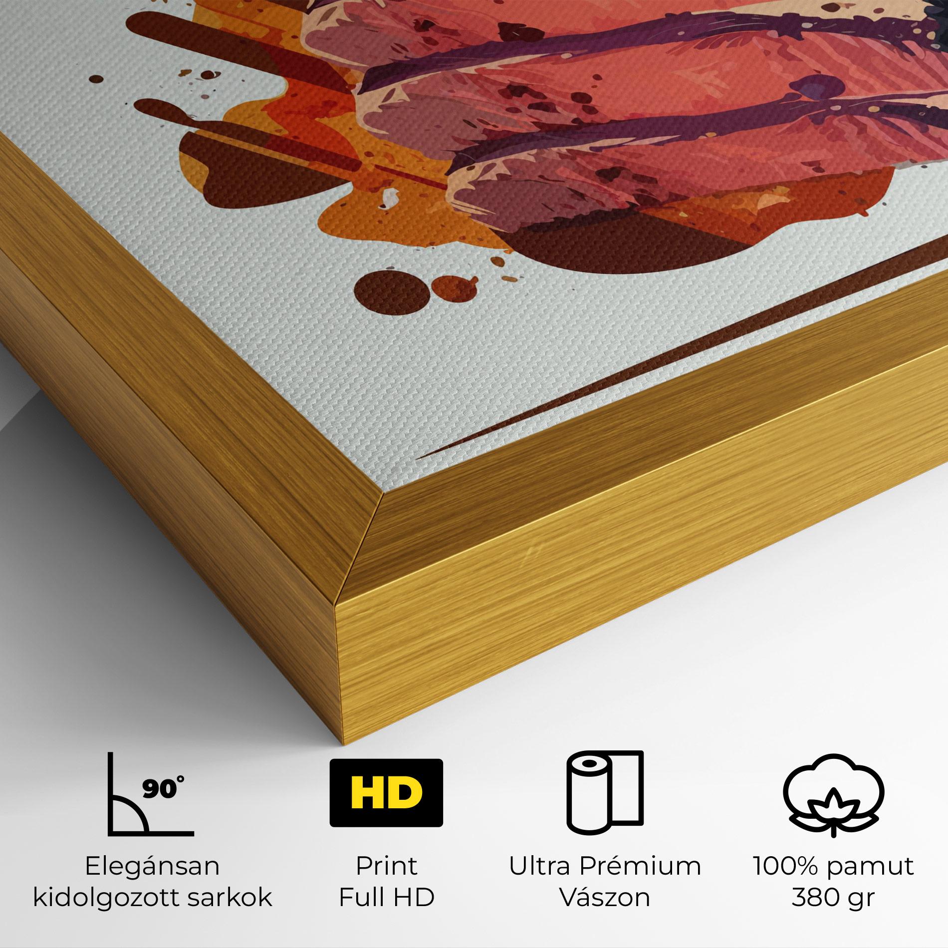 Vászonkép Meat Floating mockup 4