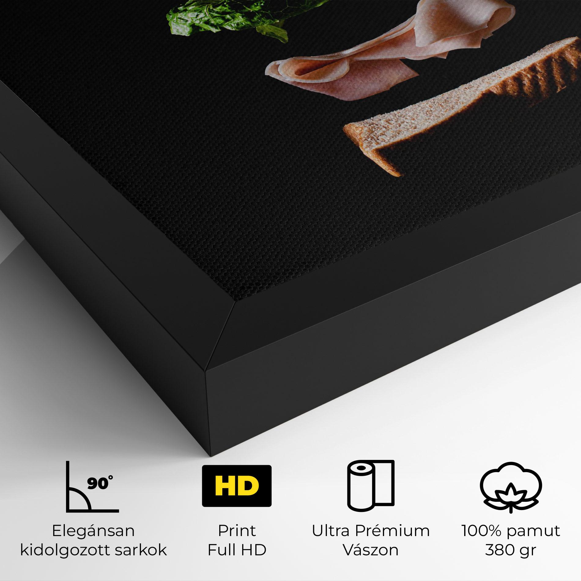 Vászonkép Floating Sandwich mockup 4
