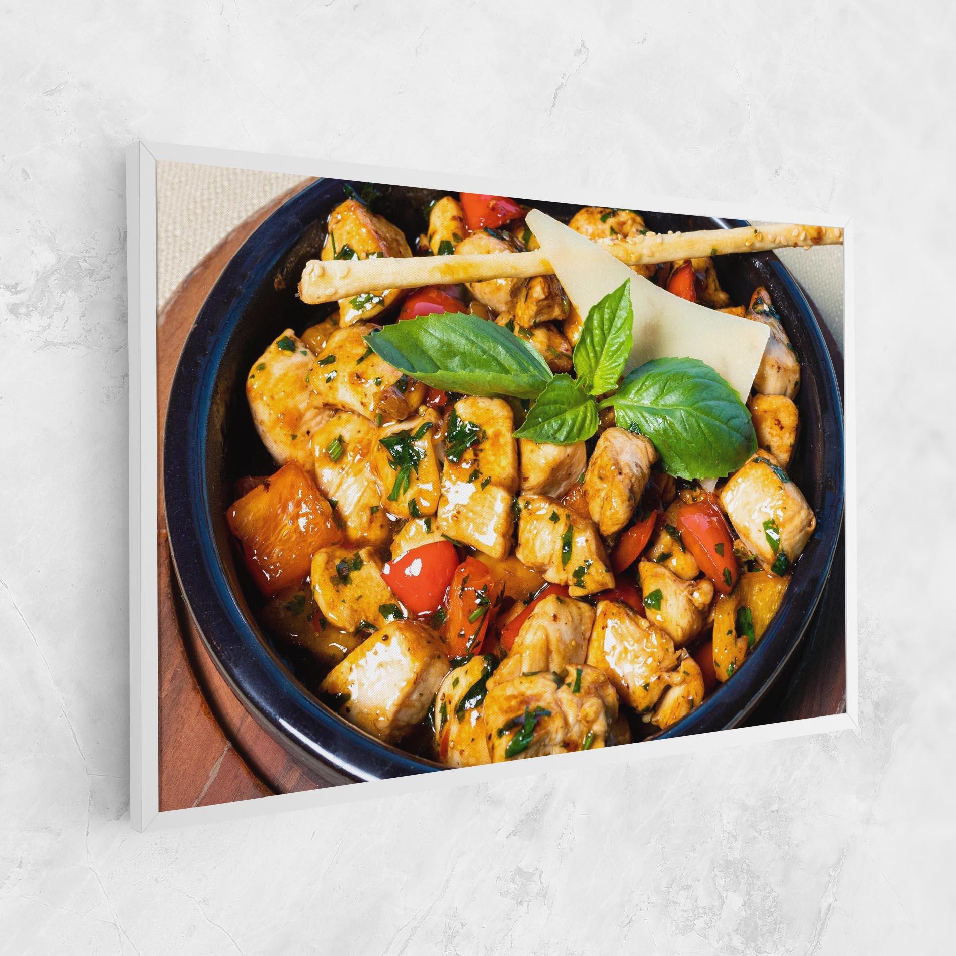 Vászonkép Chicken Food mockup 1