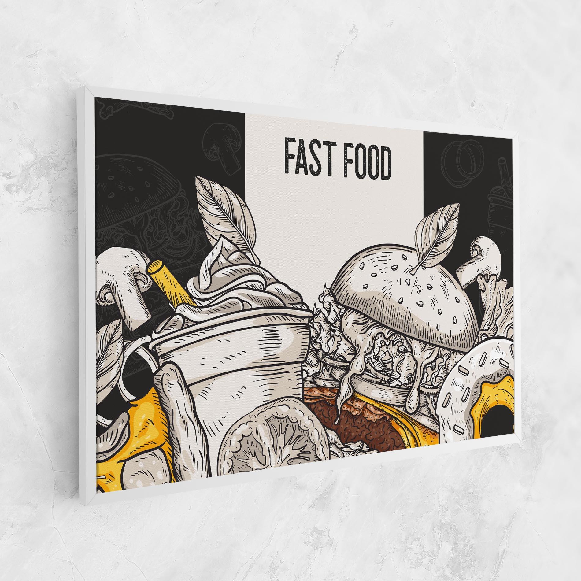 Vászonkép Fast Food mockup 1