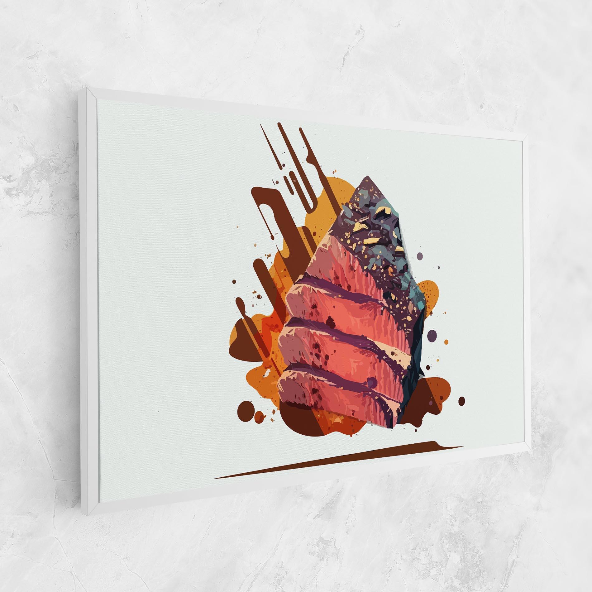 Vászonkép Meat Floating mockup 1