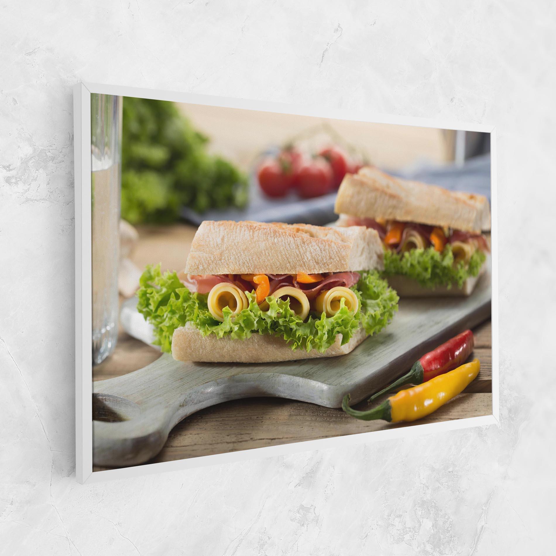 Vászonkép Yum Sandwich mockup 1