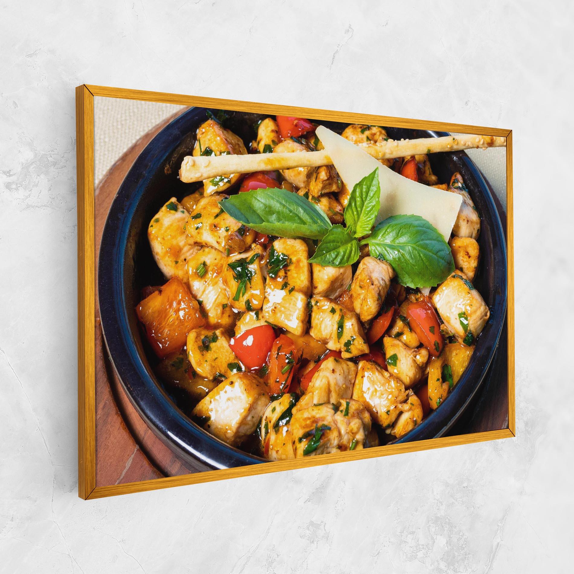 Vászonkép Chicken Food mockup 1