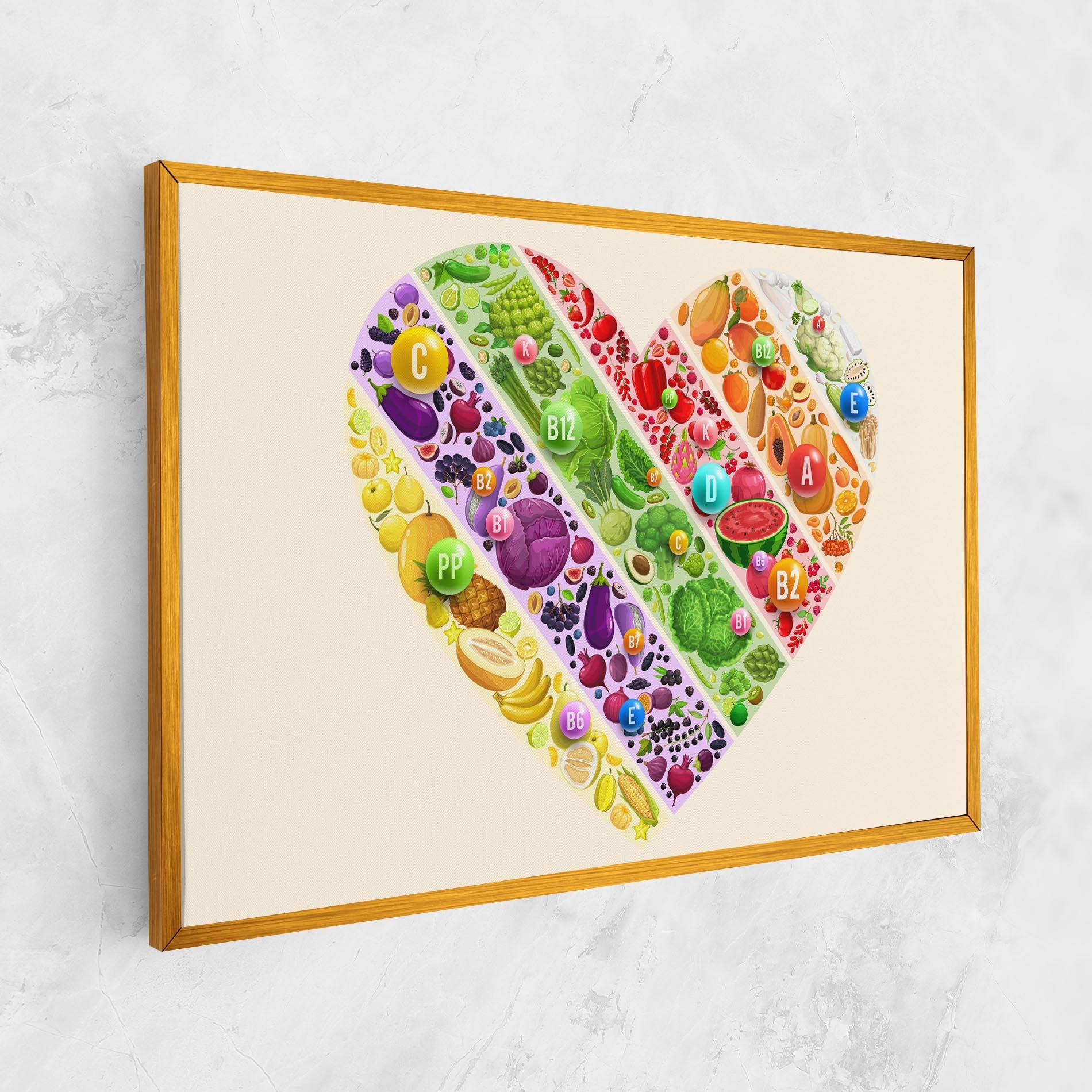 Vászonkép Food Heart mockup 1