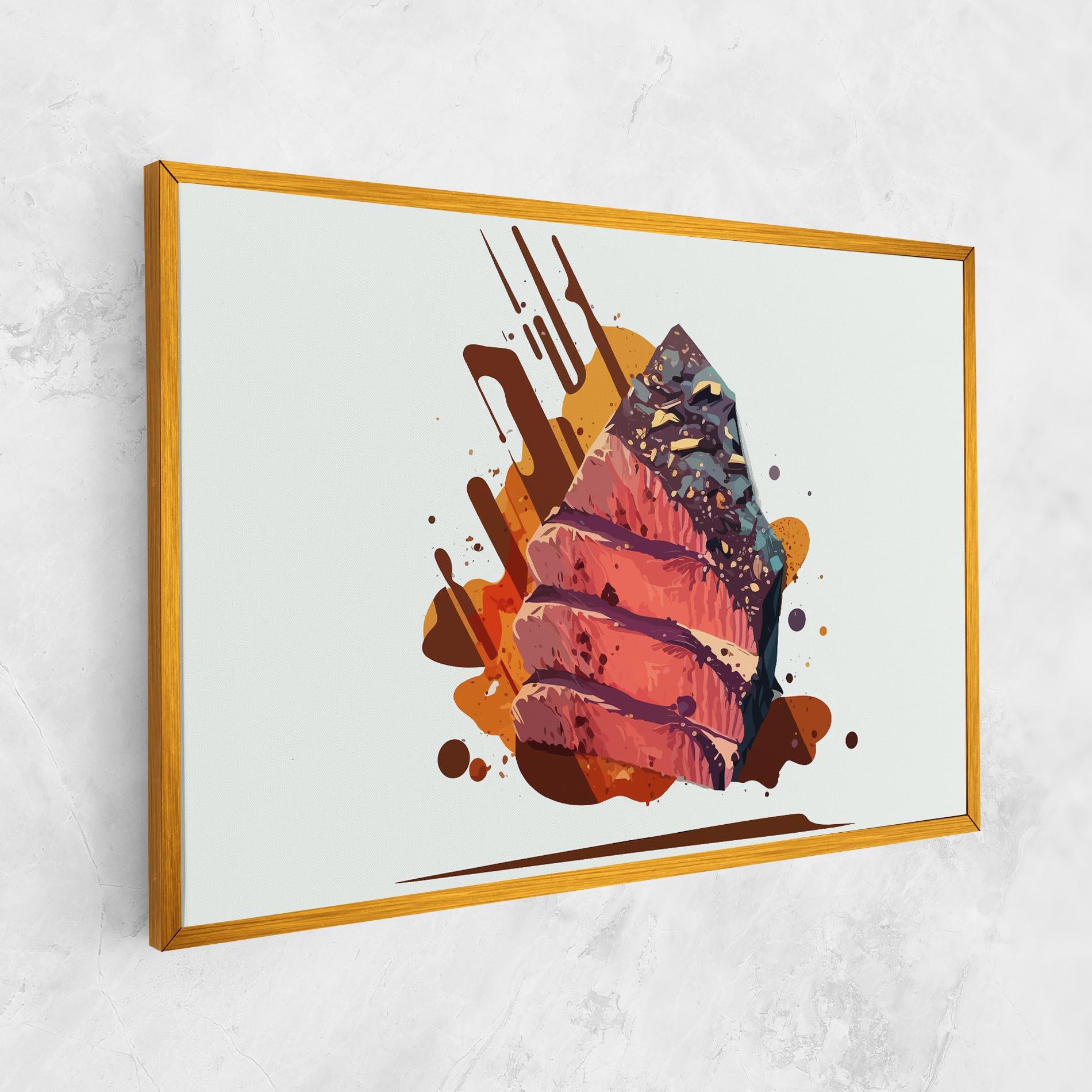 Vászonkép Meat Floating mockup 1