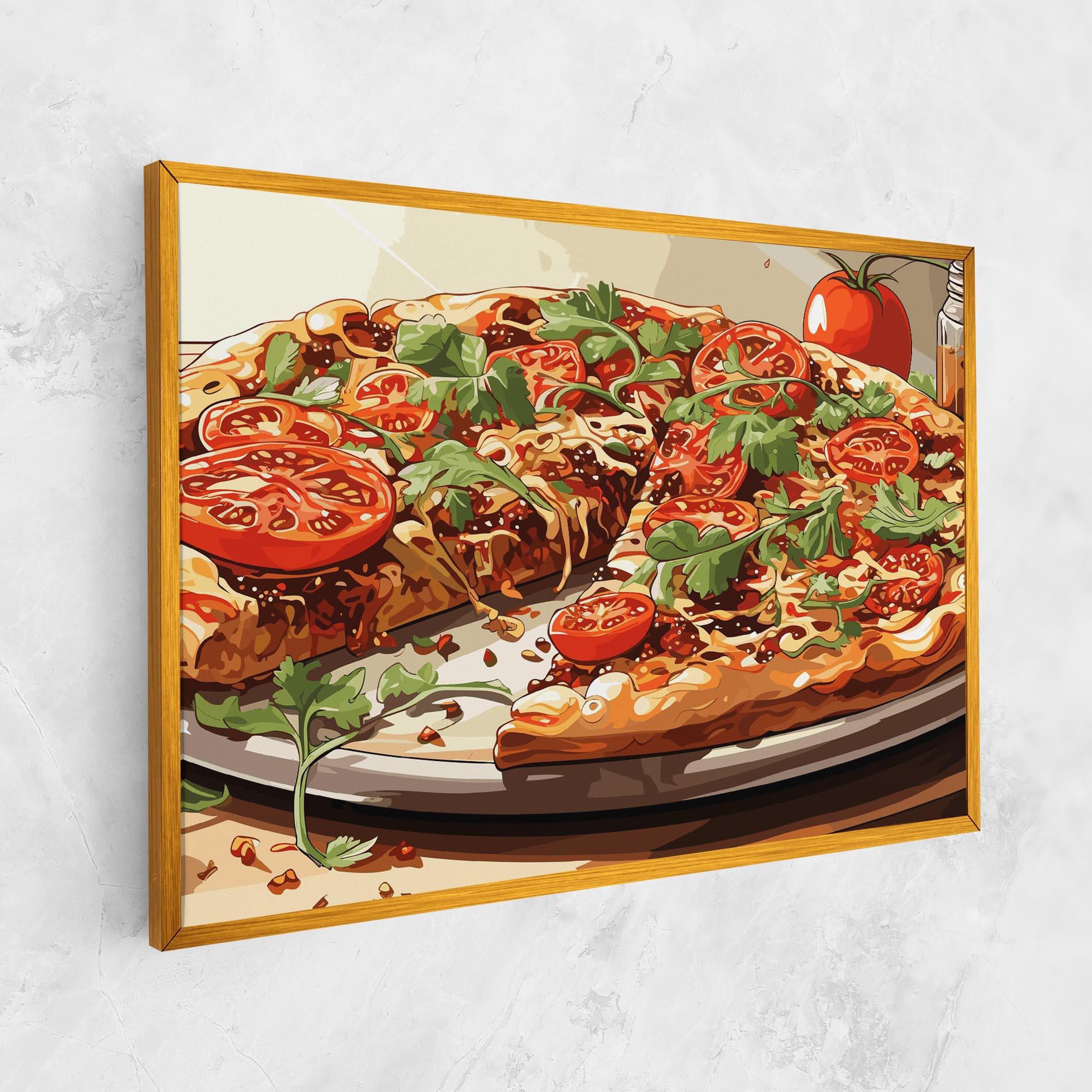 Vászonkép Pizza View mockup 1