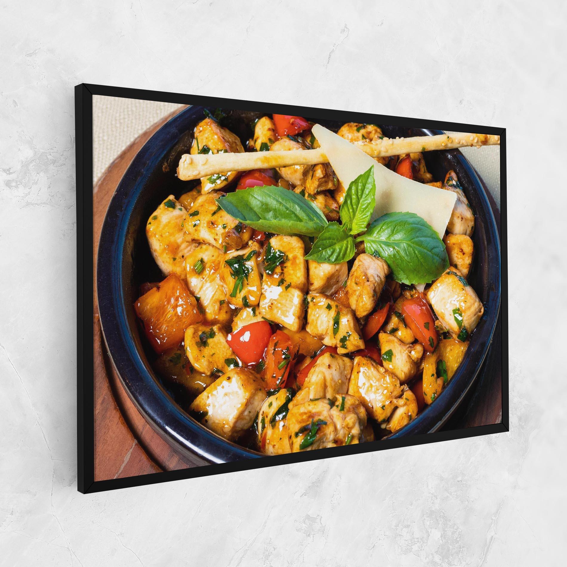 Vászonkép Chicken Food mockup 1