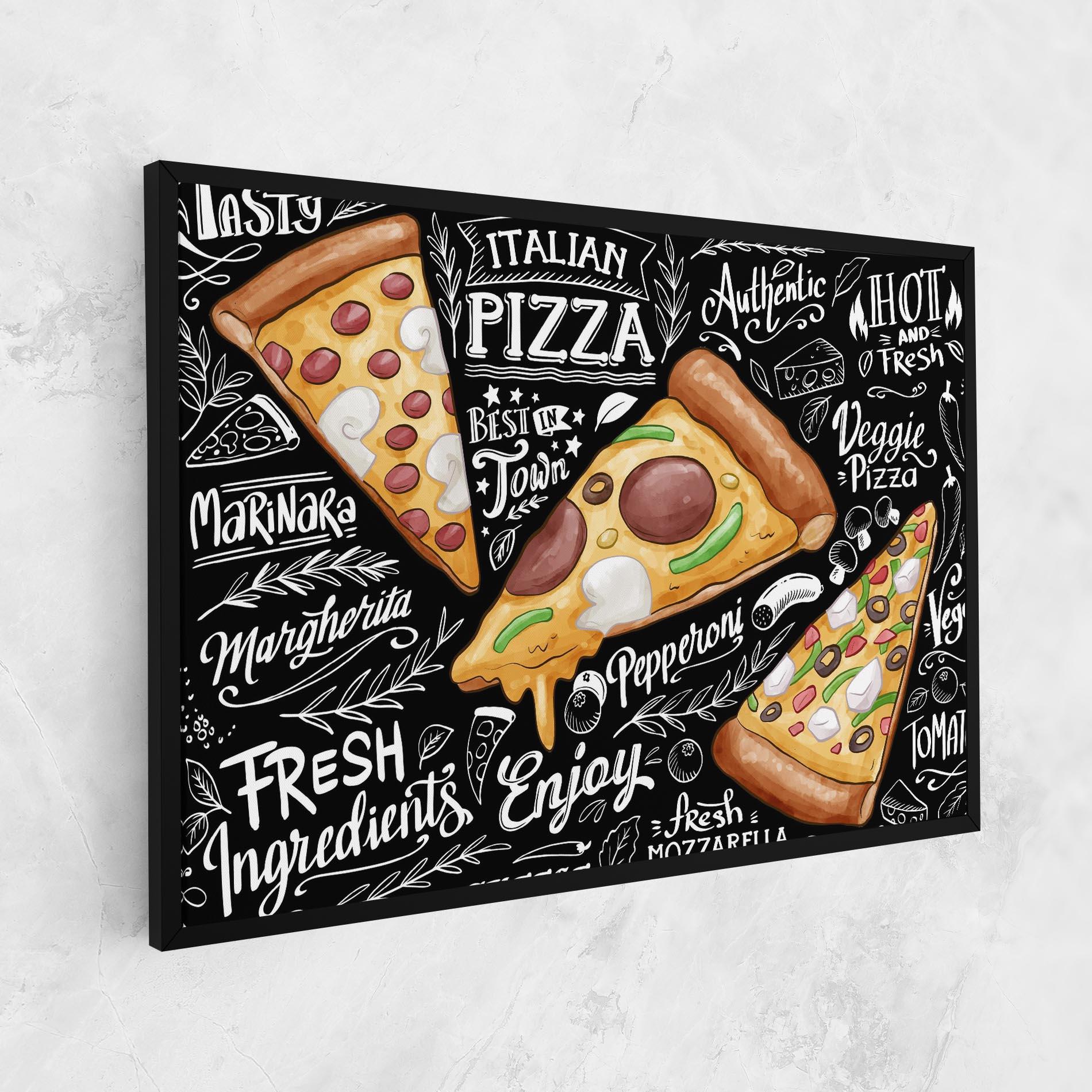 Vászonkép Enjoy Pizza mockup 1