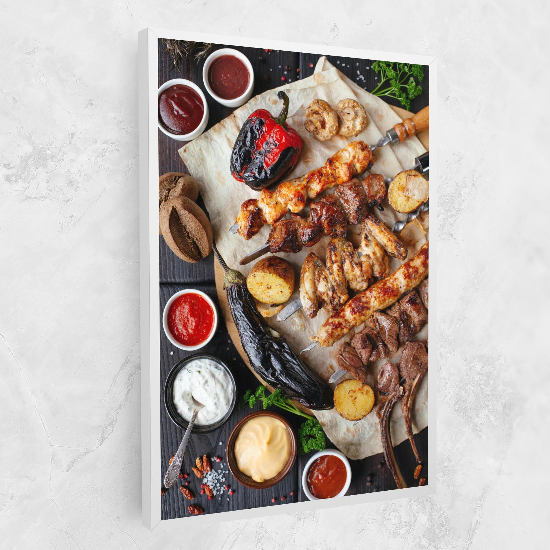 Vászonkép Skewers mockup 1