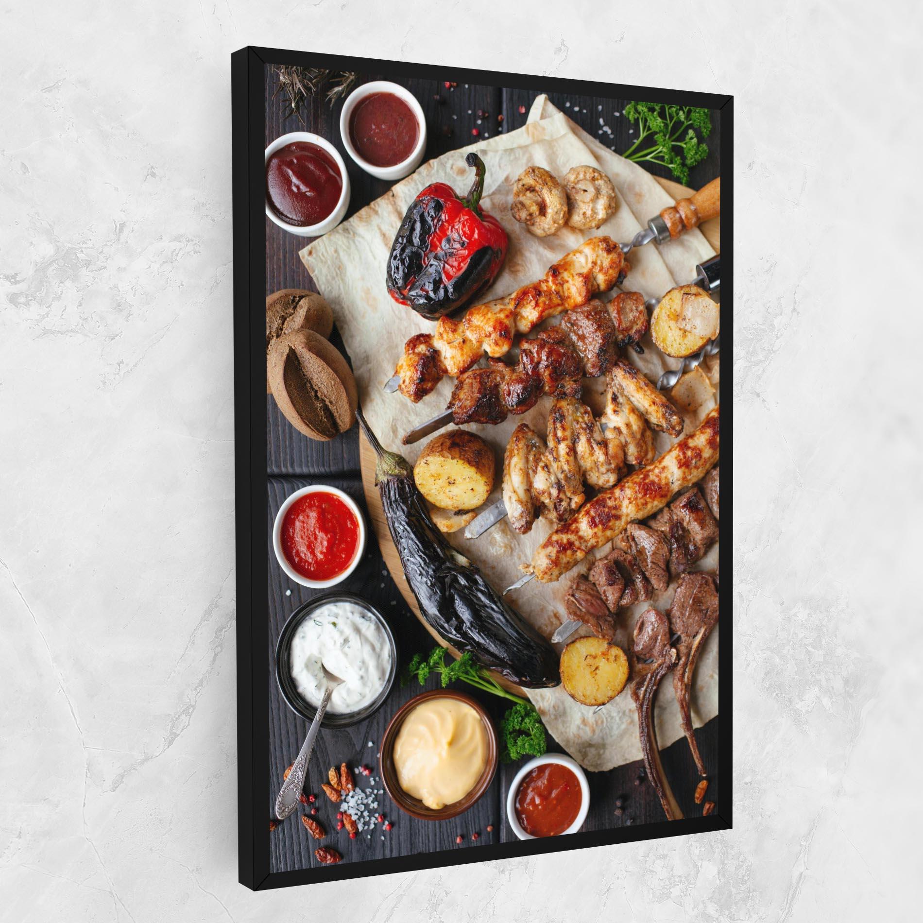 Vászonkép Skewers mockup 1