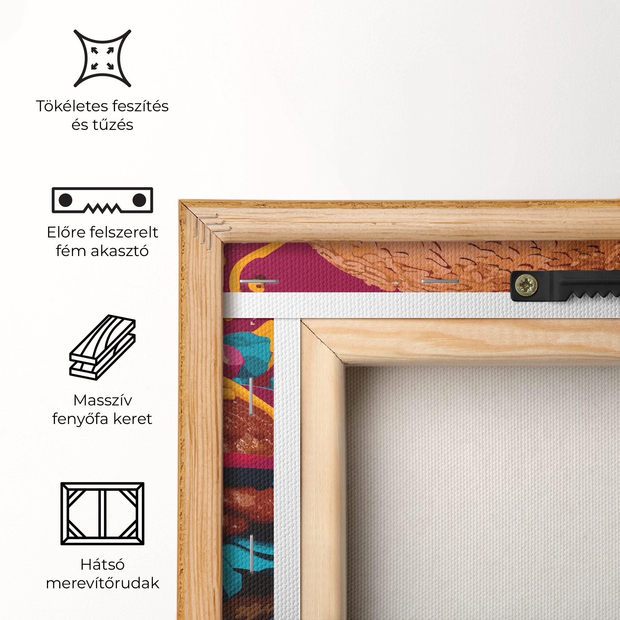 Vászonkép Crazy Burger mockup 5