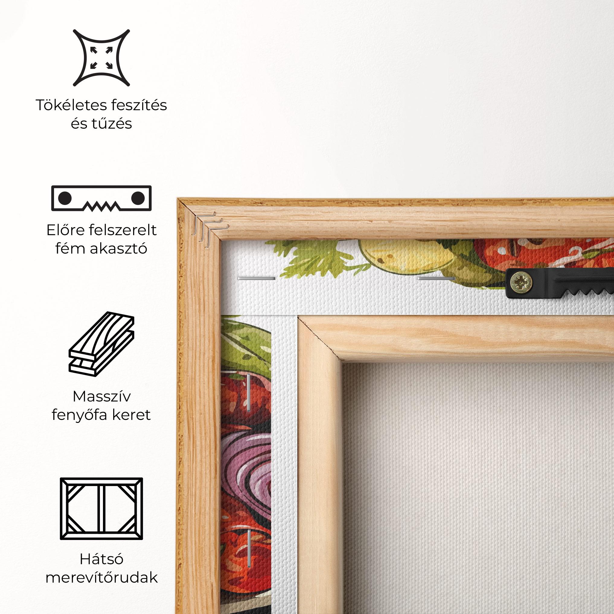 Vászonkép Tasty Sousages mockup 5