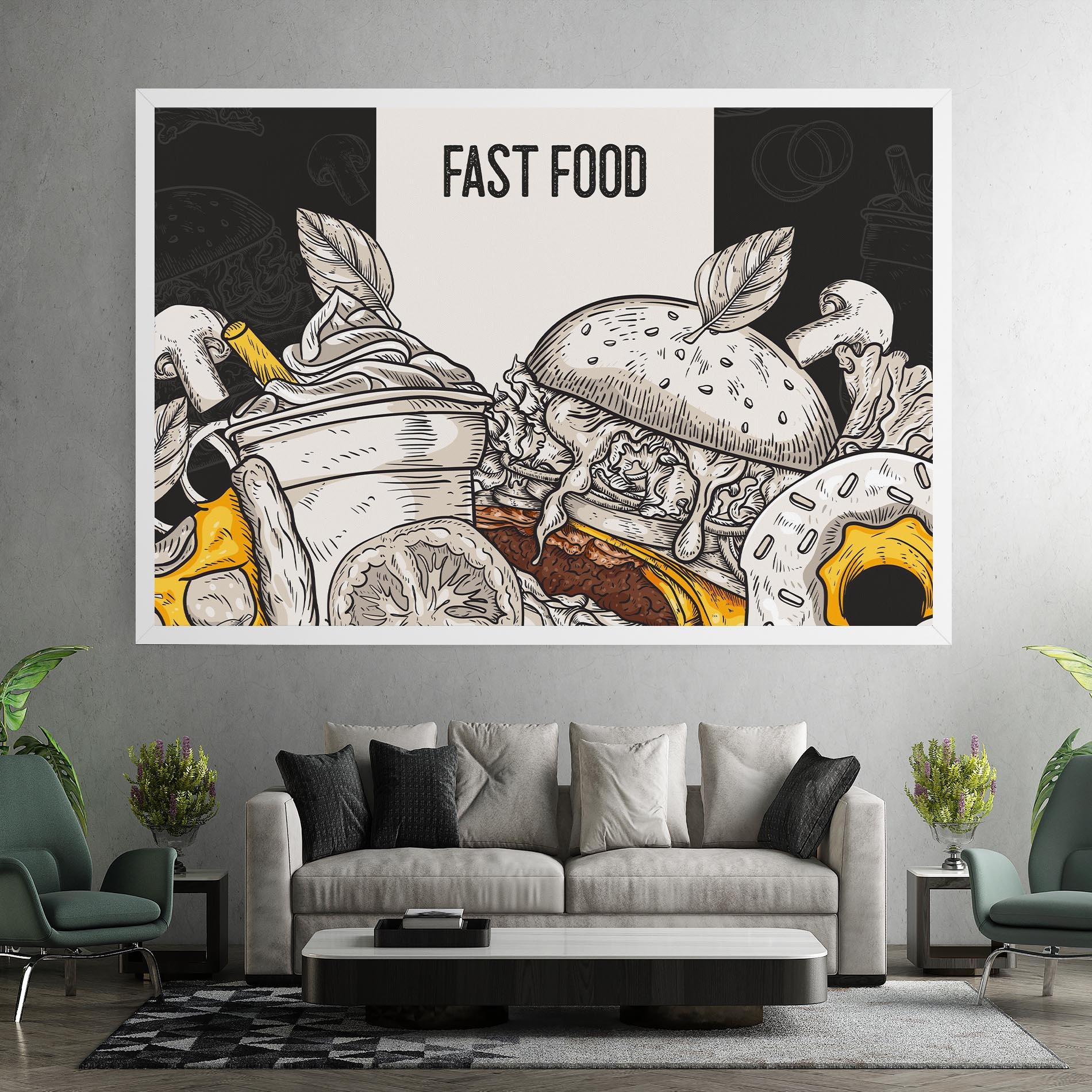 Vászonkép Fast Food mockup 7